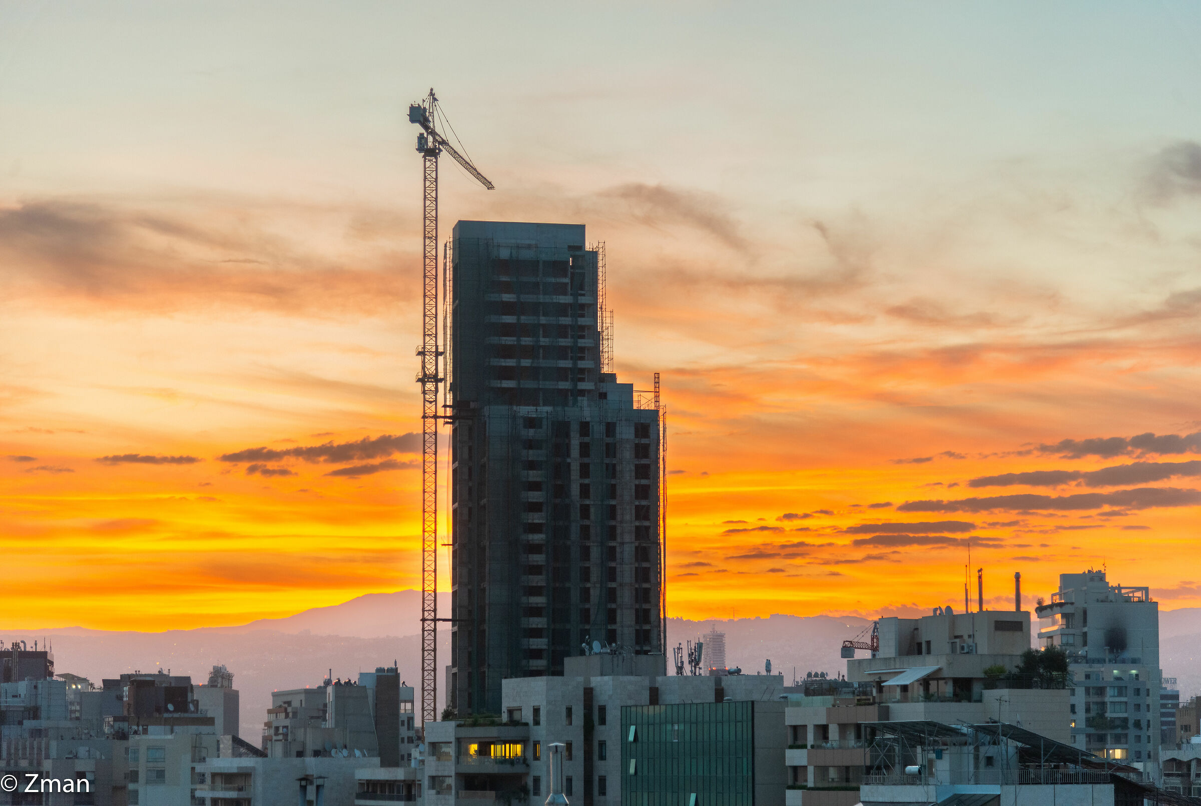 Sunrise and Beirut