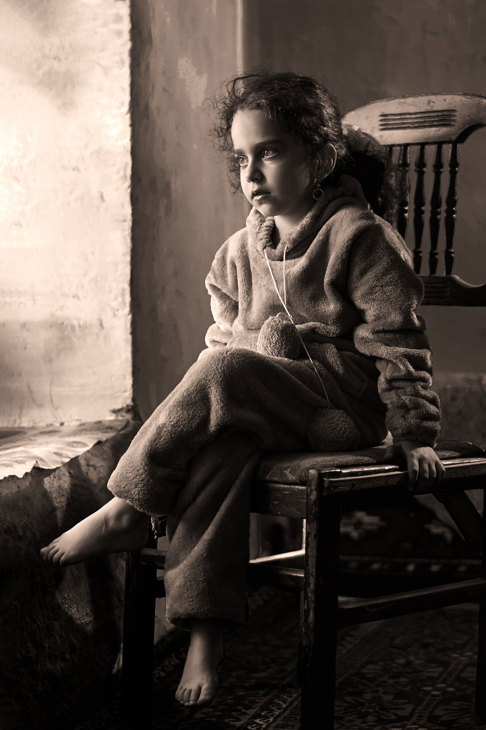 Perso nei pensieri dell'infanzia