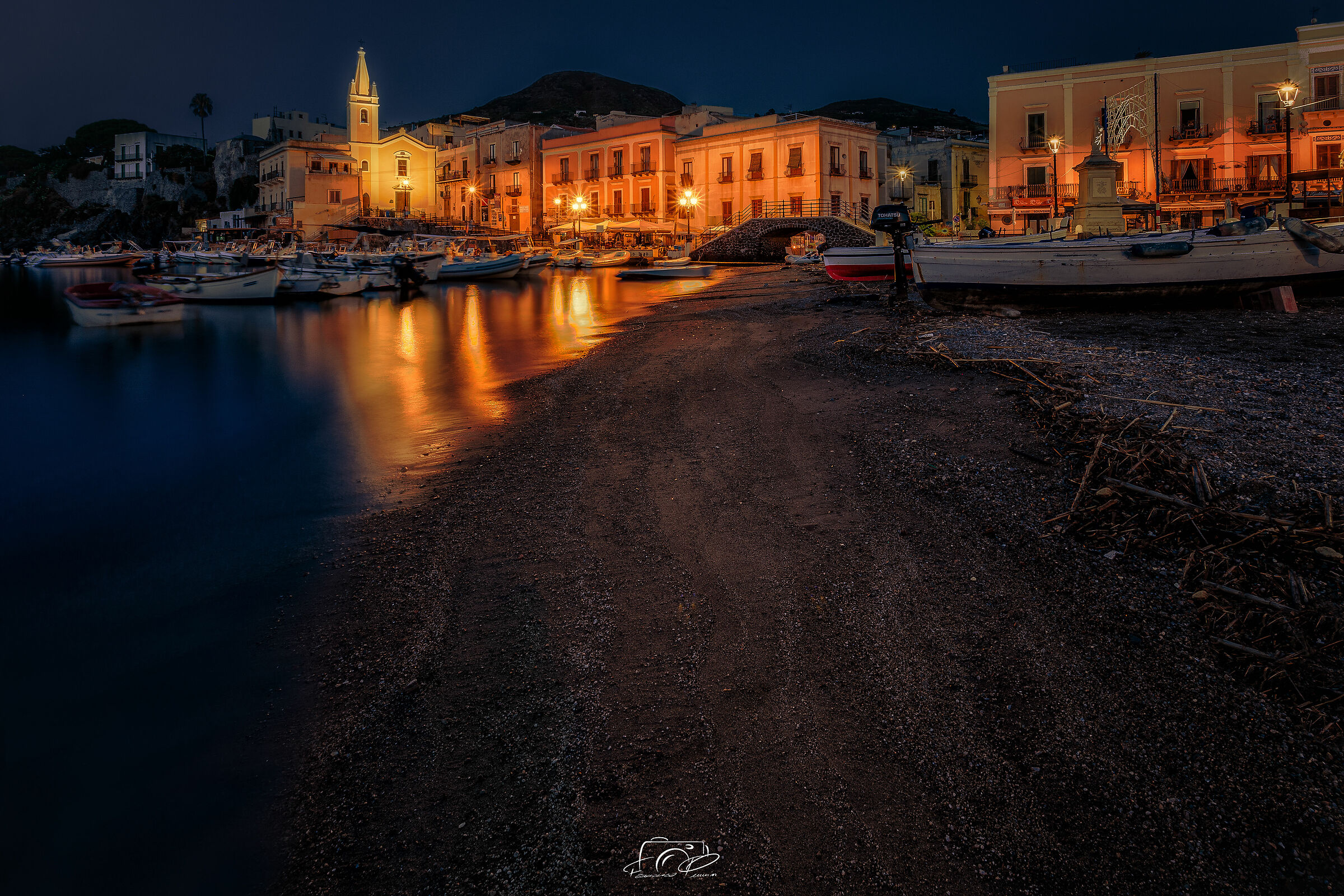 Marina Corta, alba a Lipari