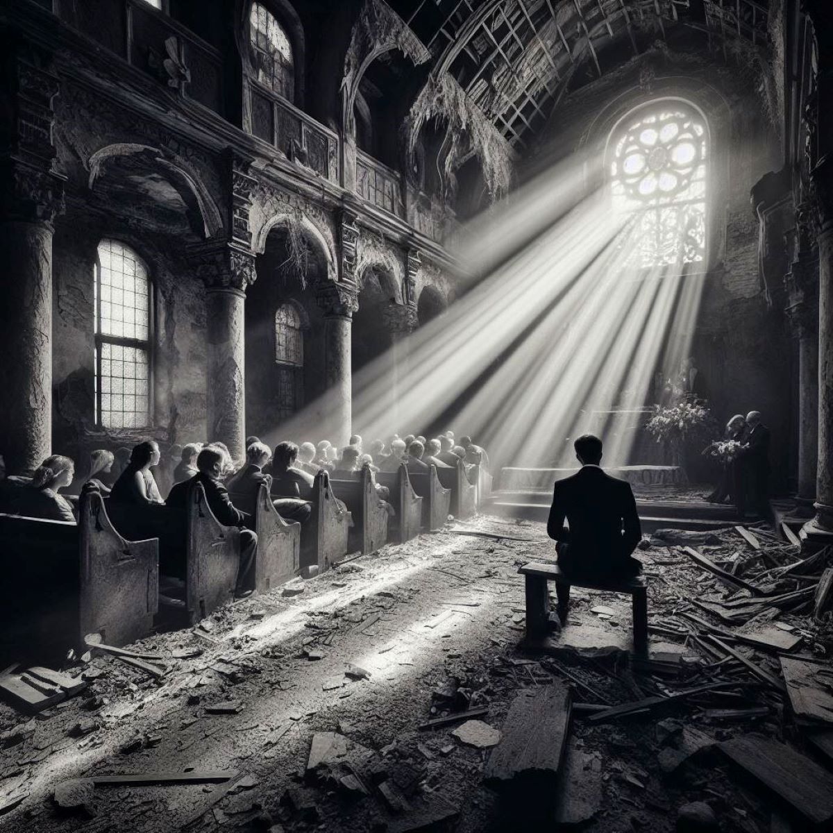 Waiting for the bride.... .ai