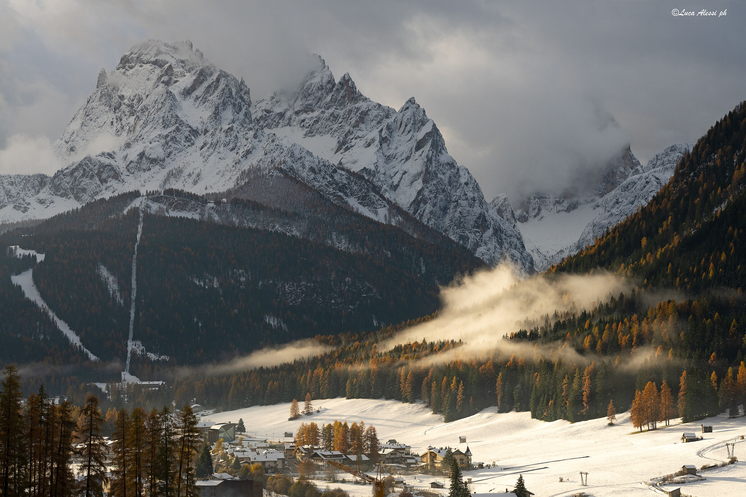Alba autunnale a Sexten