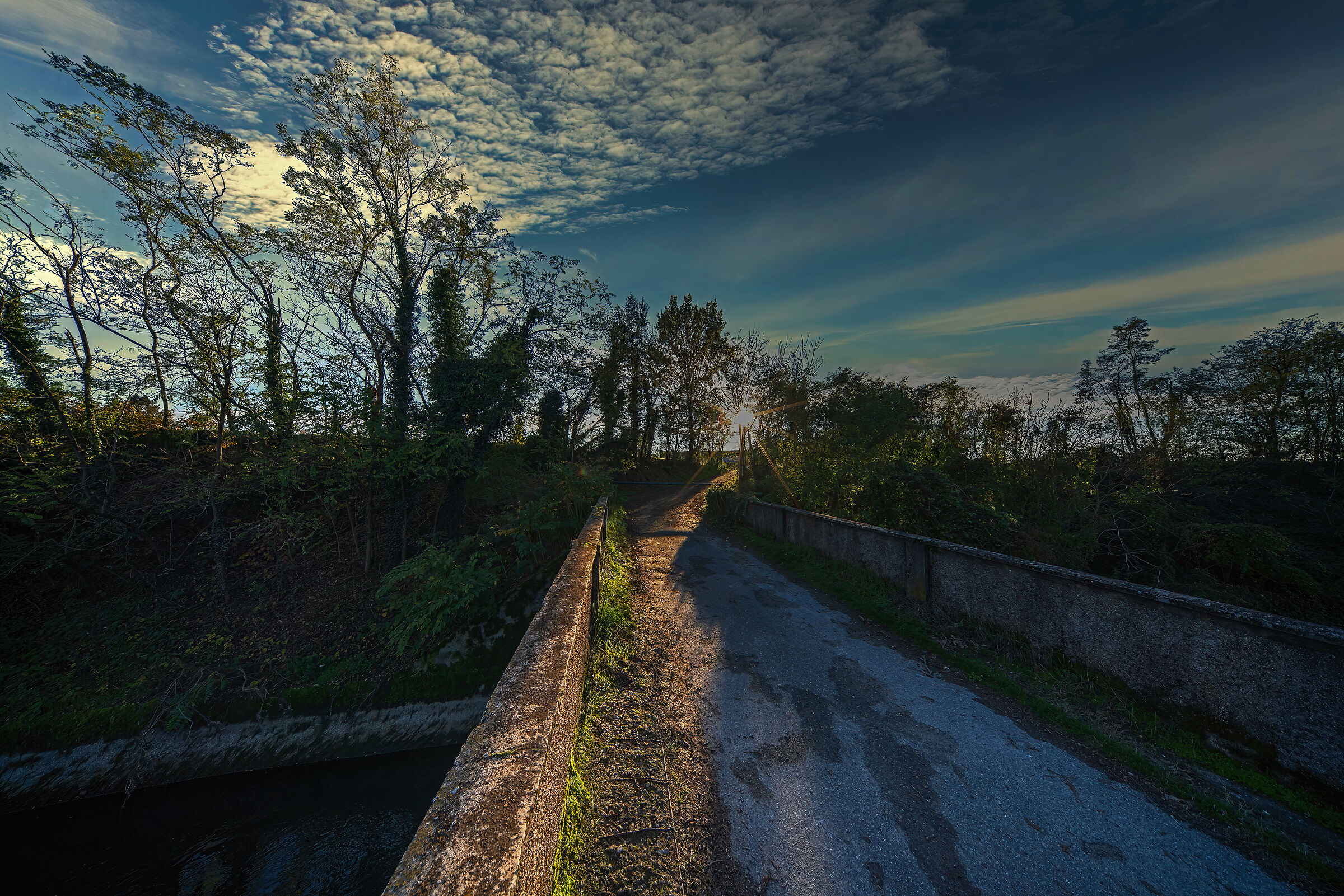 A bridge to the sunset