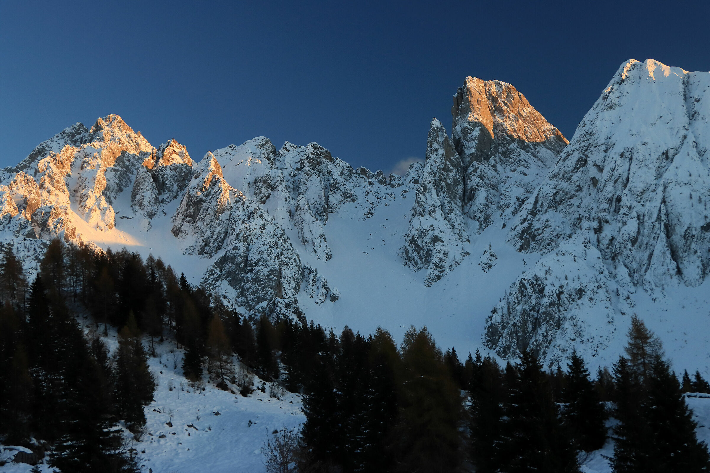 l'ultima luce sul Bagozza/Mengol