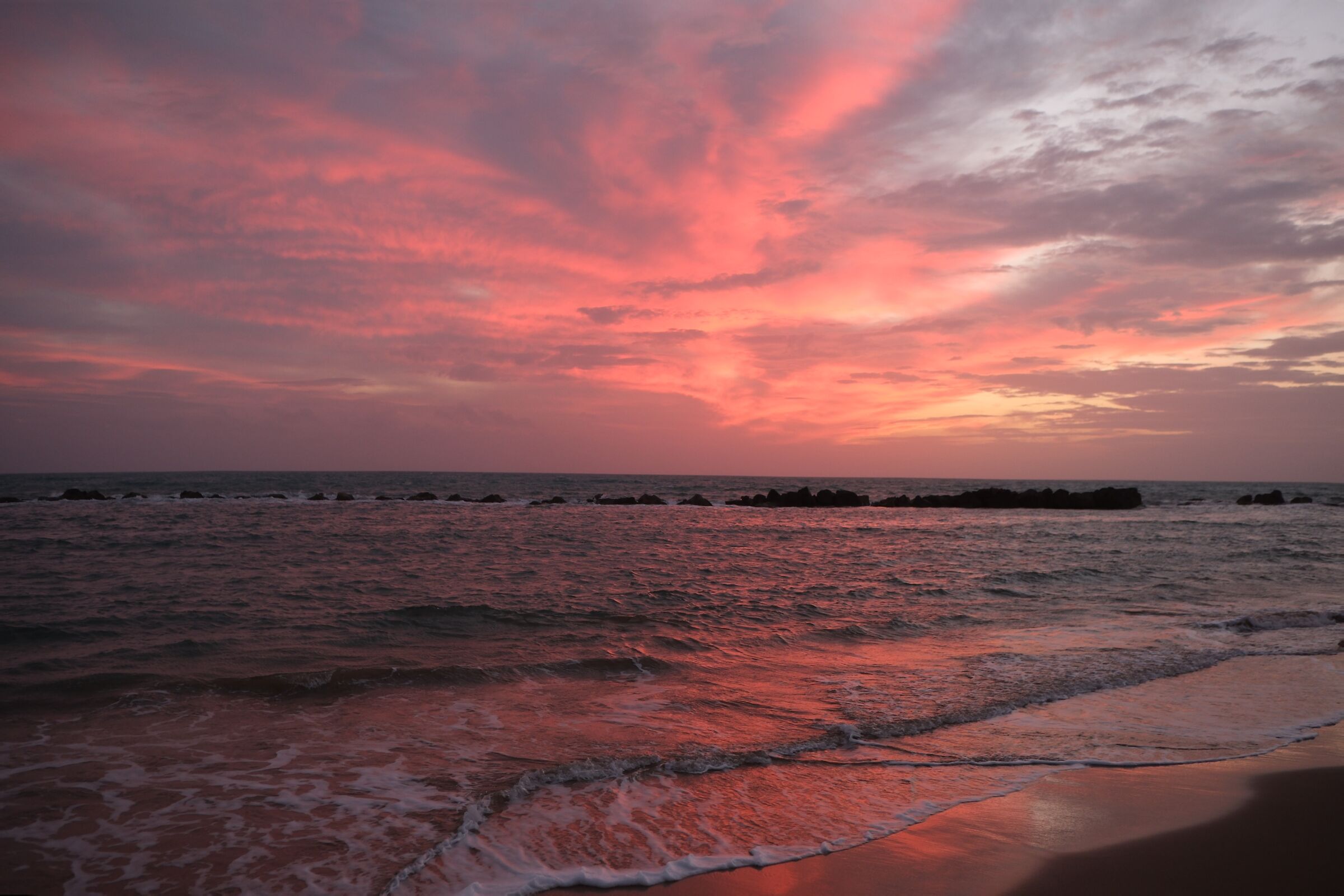 Tramonto fiammeggiante