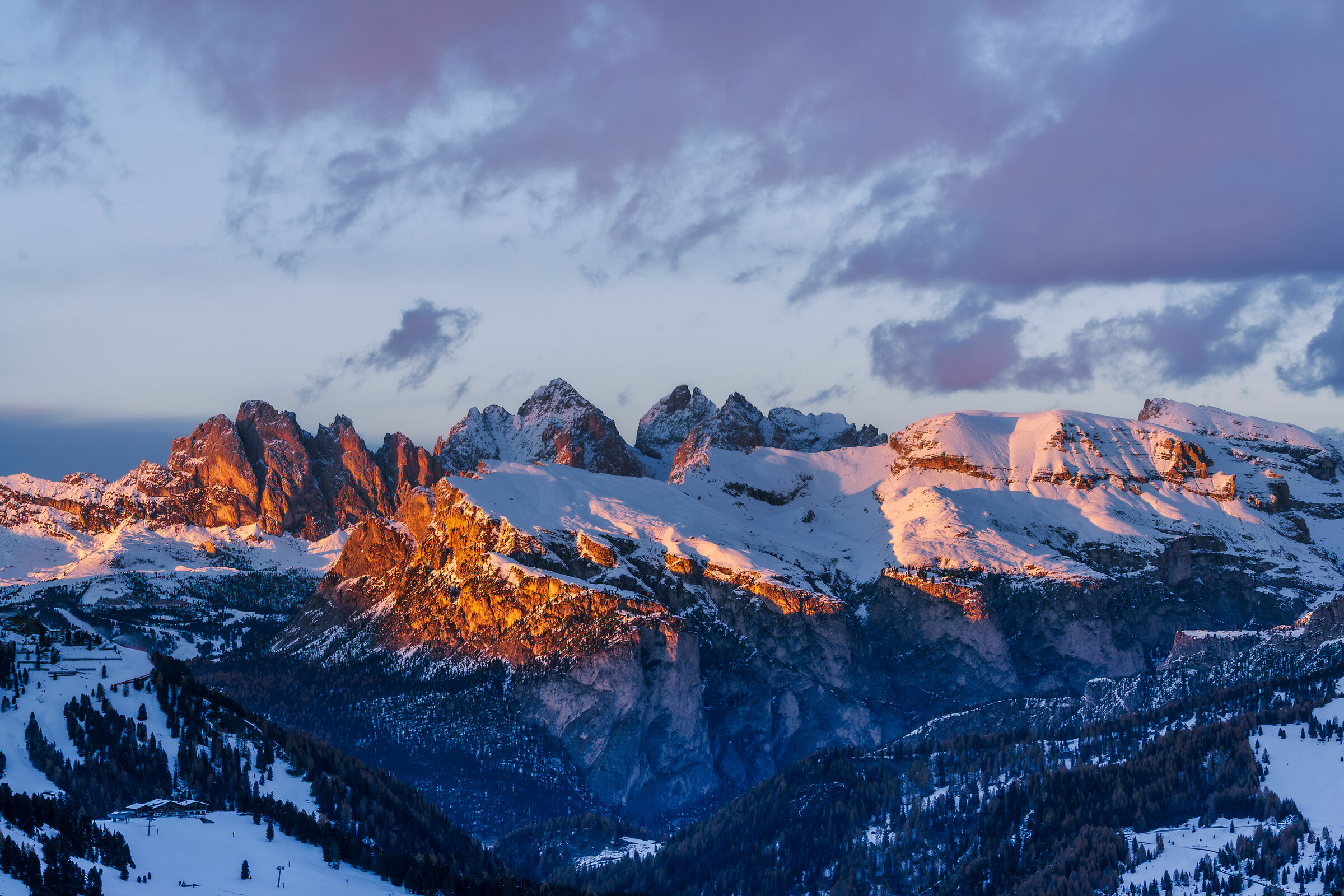Golden hour sulle dolomiti