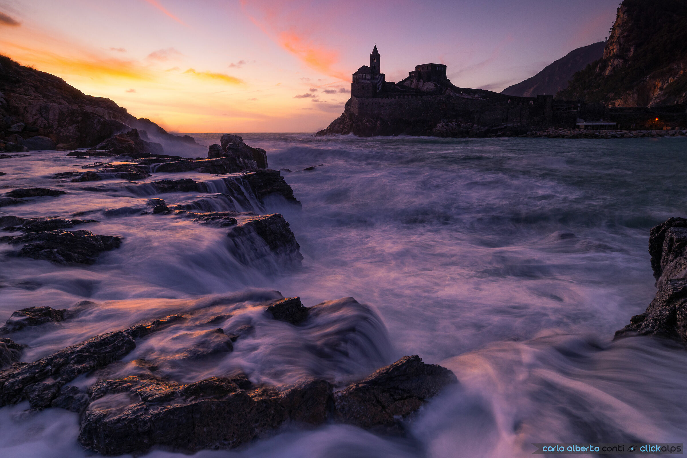 November sunset in Portovenere
