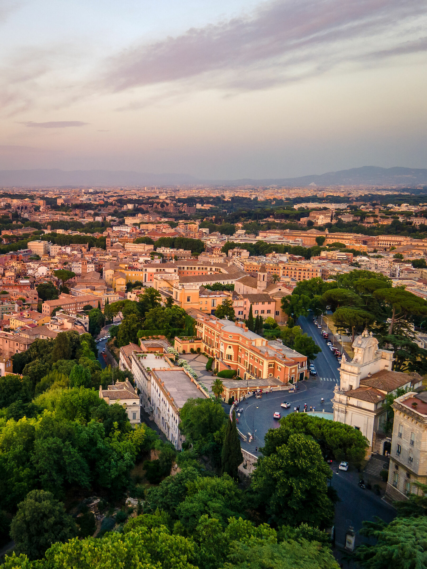 Rome at sunset