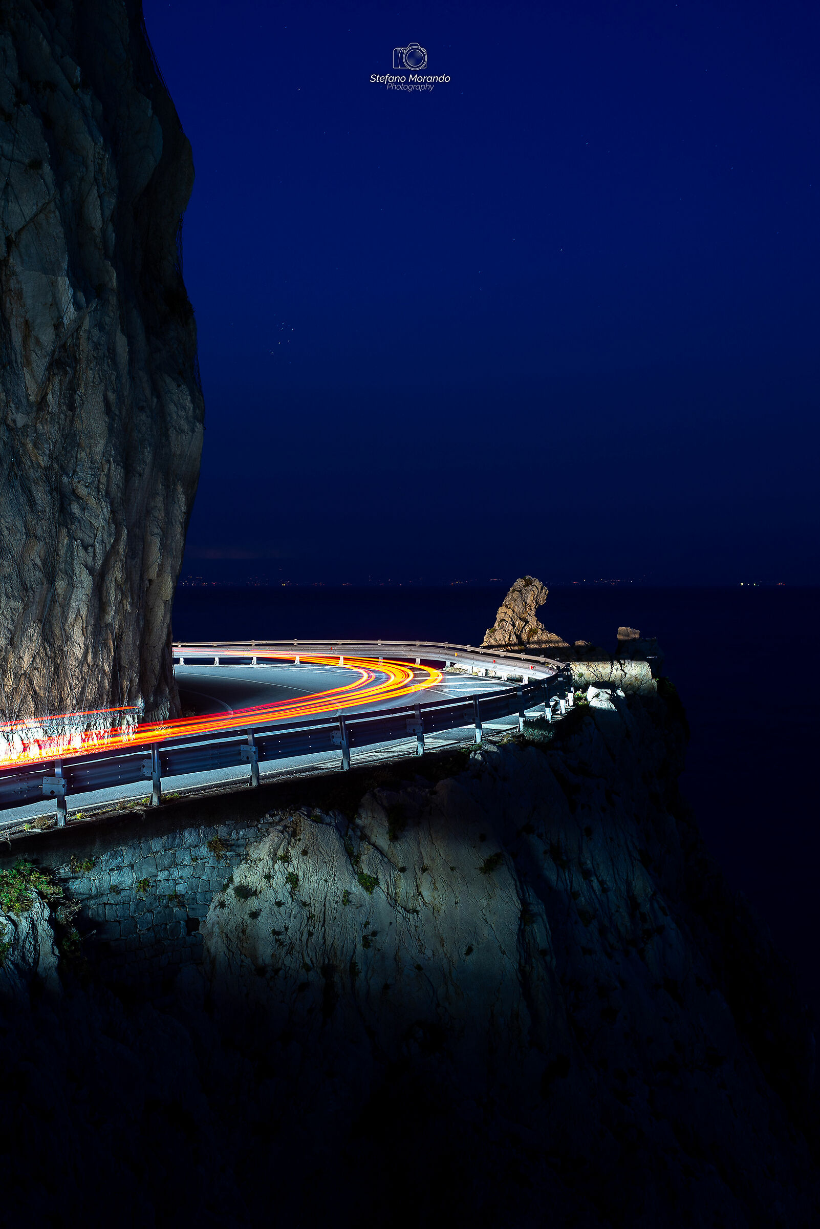 Night falls on Capo Noli