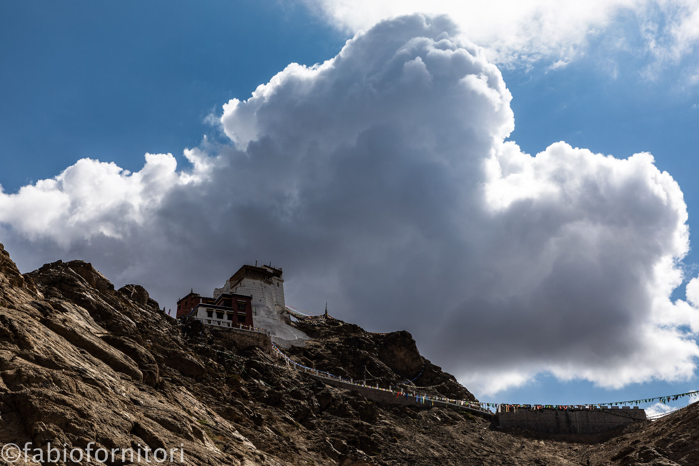 Leh, fort and temple , Ladakh , India 2023
