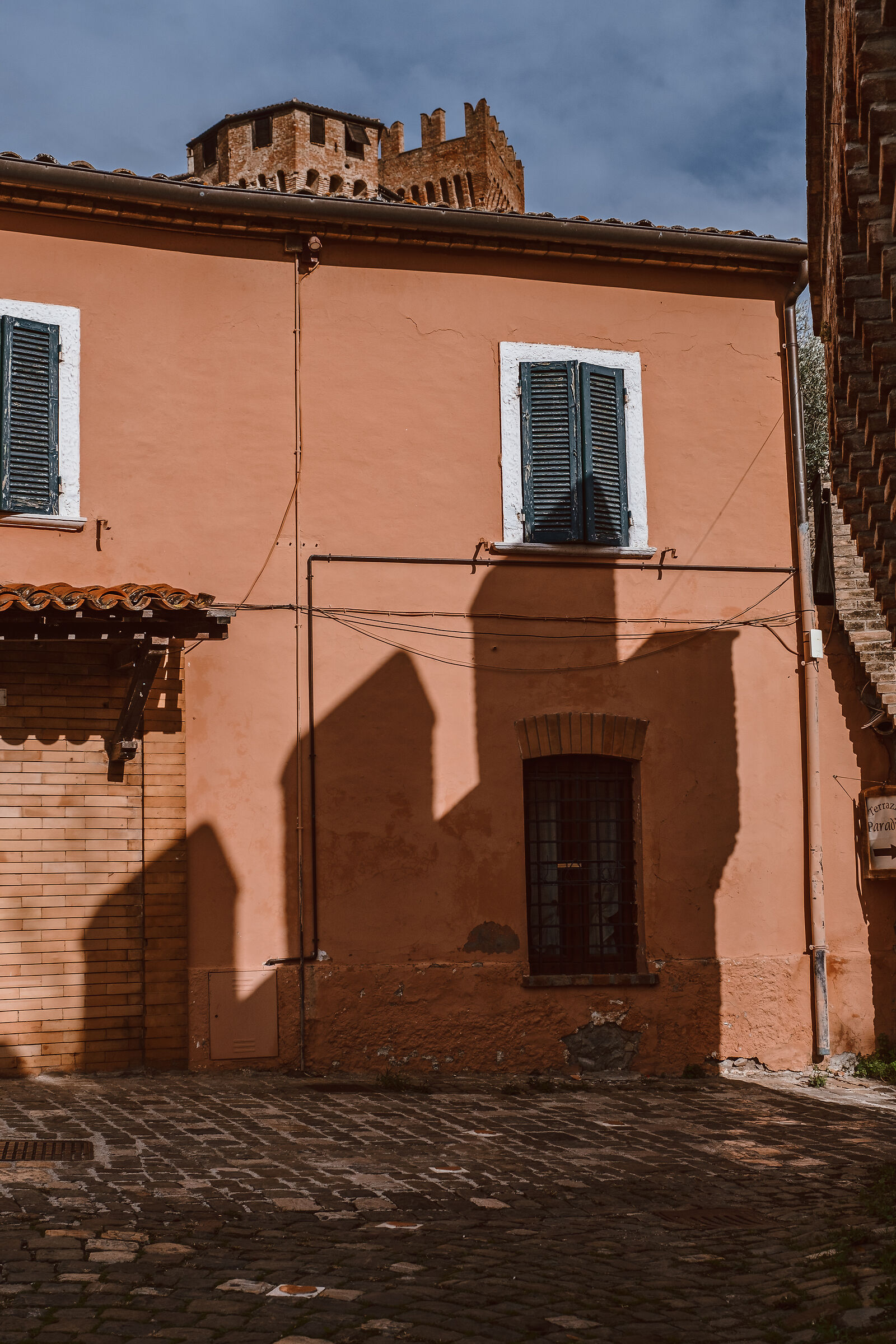 The shadow of the castle