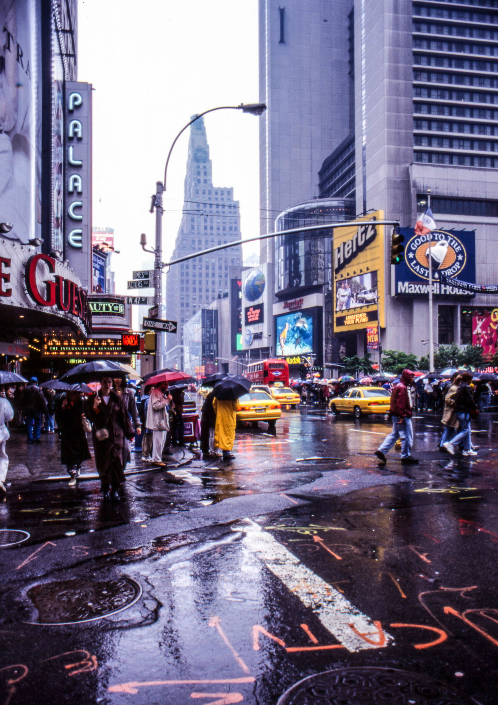 One day of rain at New York