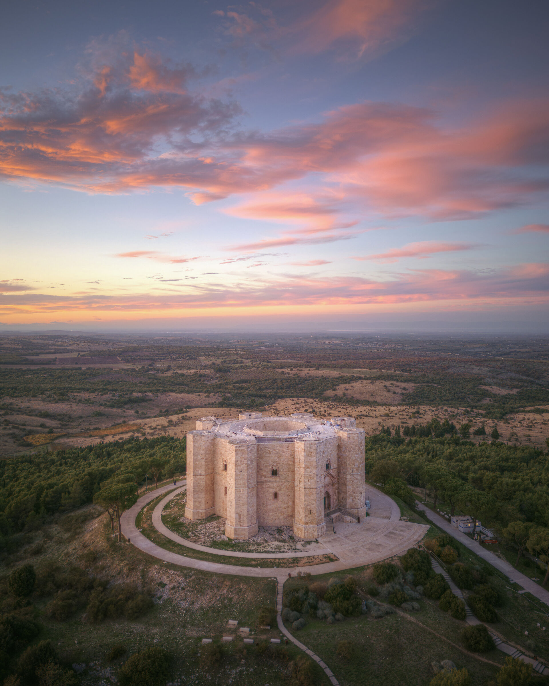 Castel del Monte at sunset
