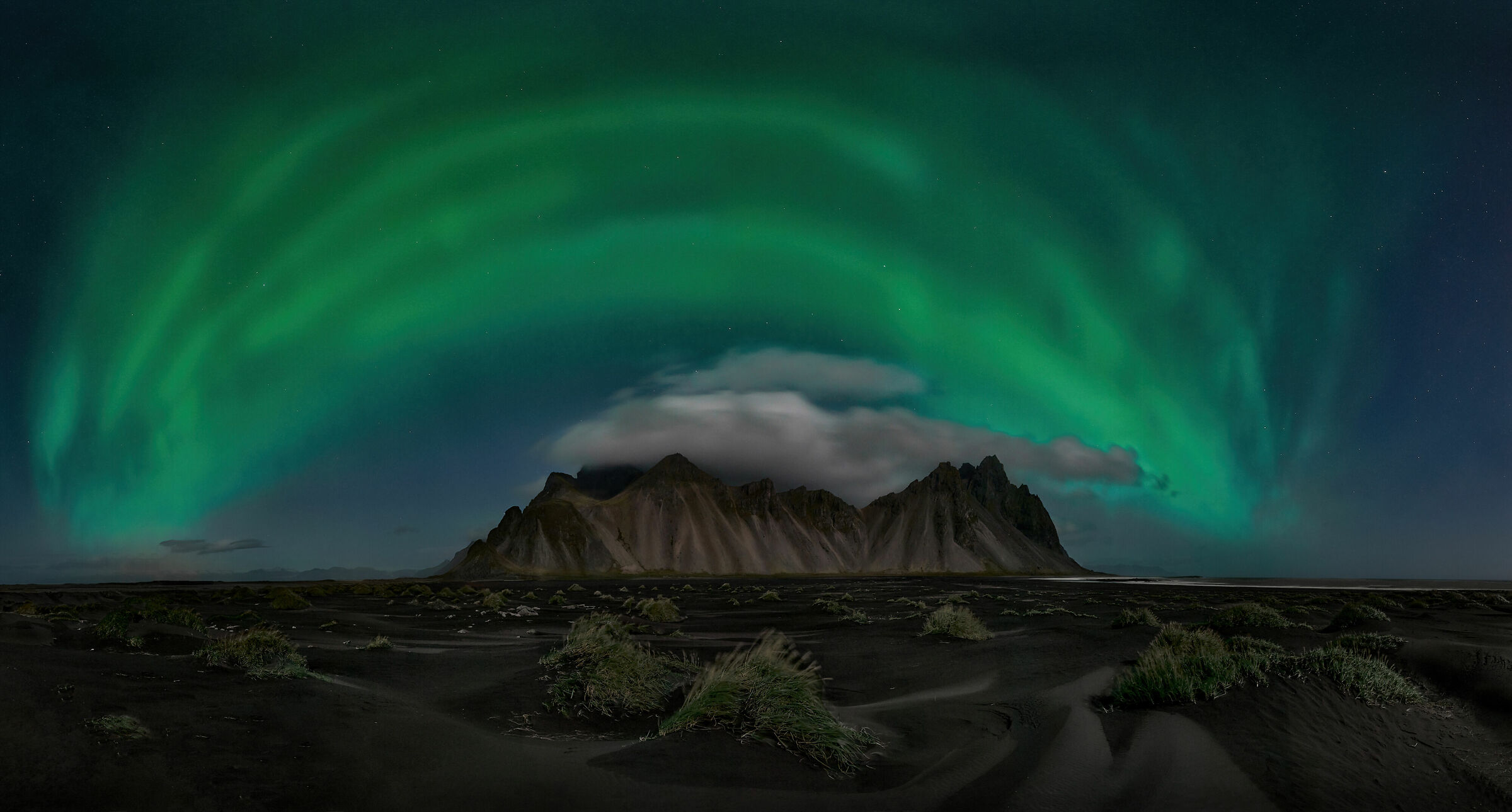 Vestrahorn, Aurora & Big Dipper