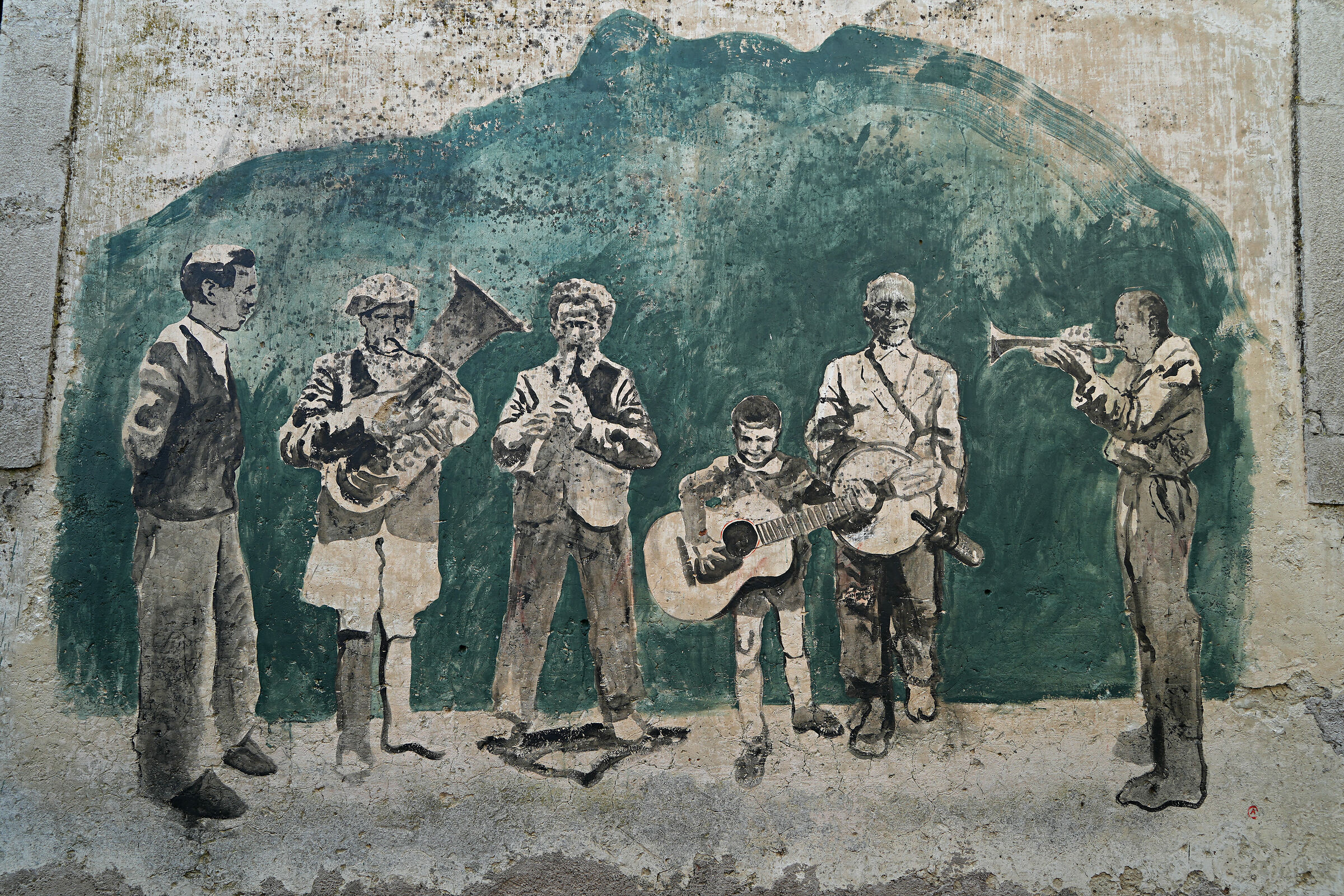 Tufo di Carsoli: murales