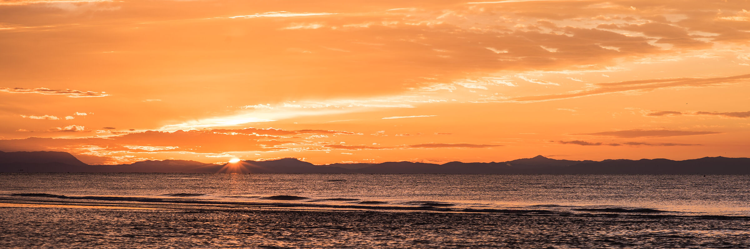 Levante beach at sunrise