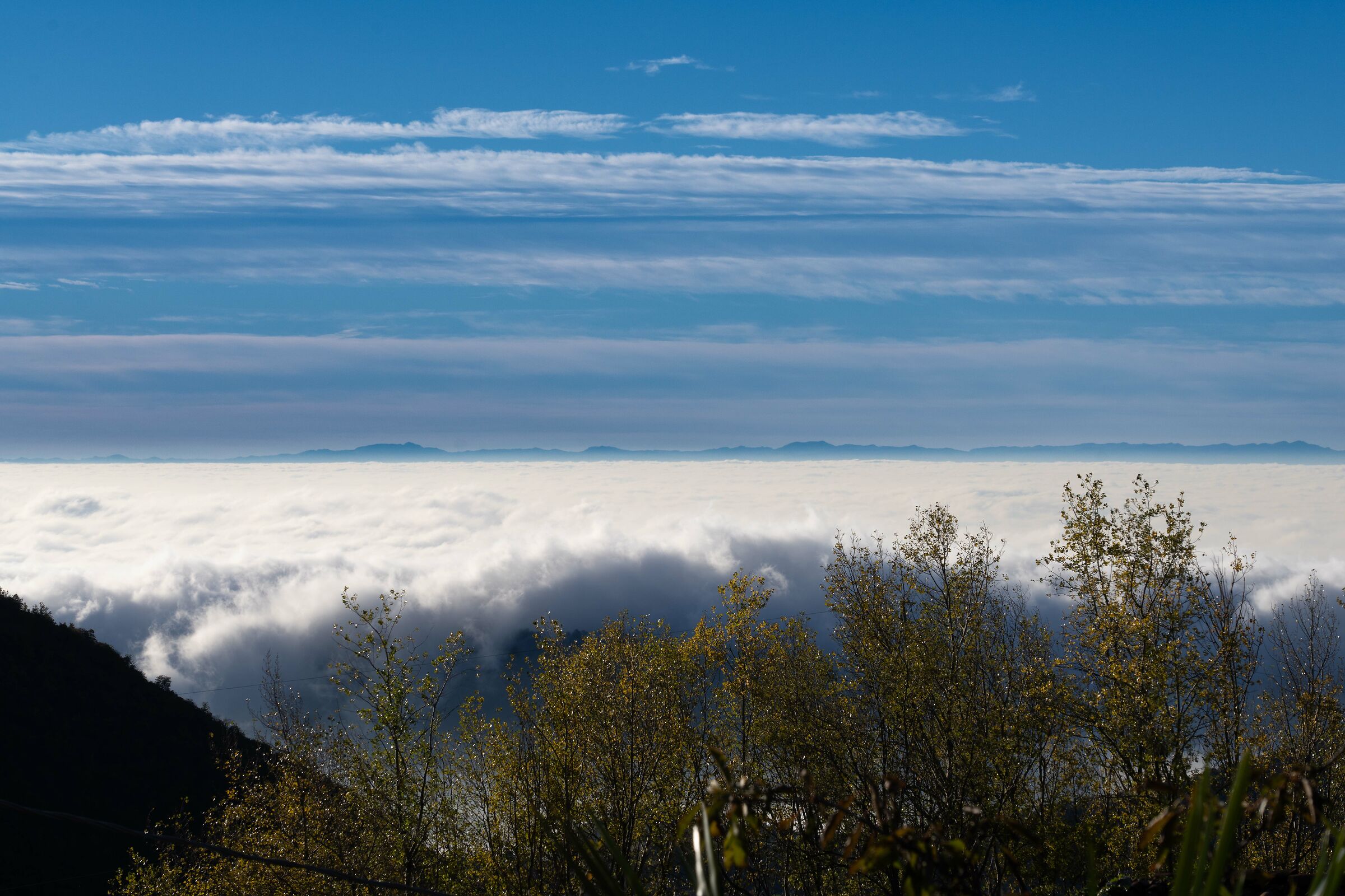 Autunno padano - il buio sta arrivando - Appennini