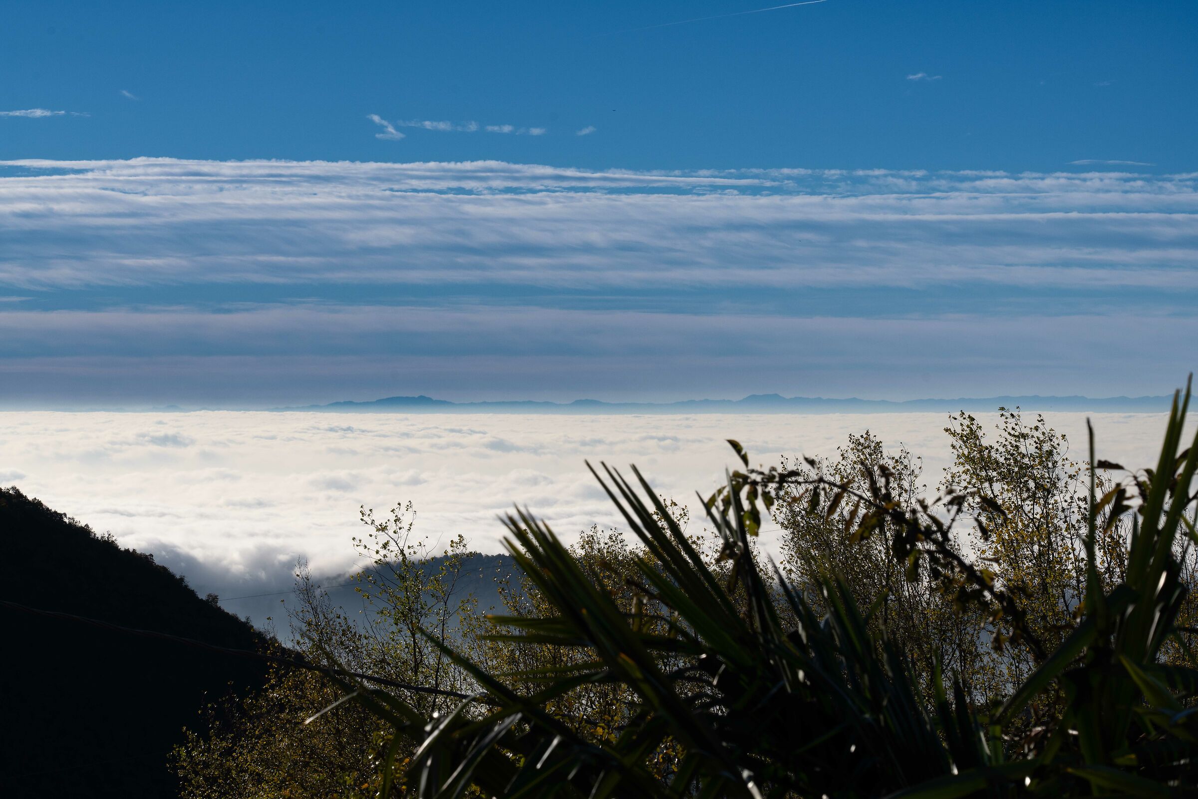 Autunno padano - il buio sta arrivando - Appennini