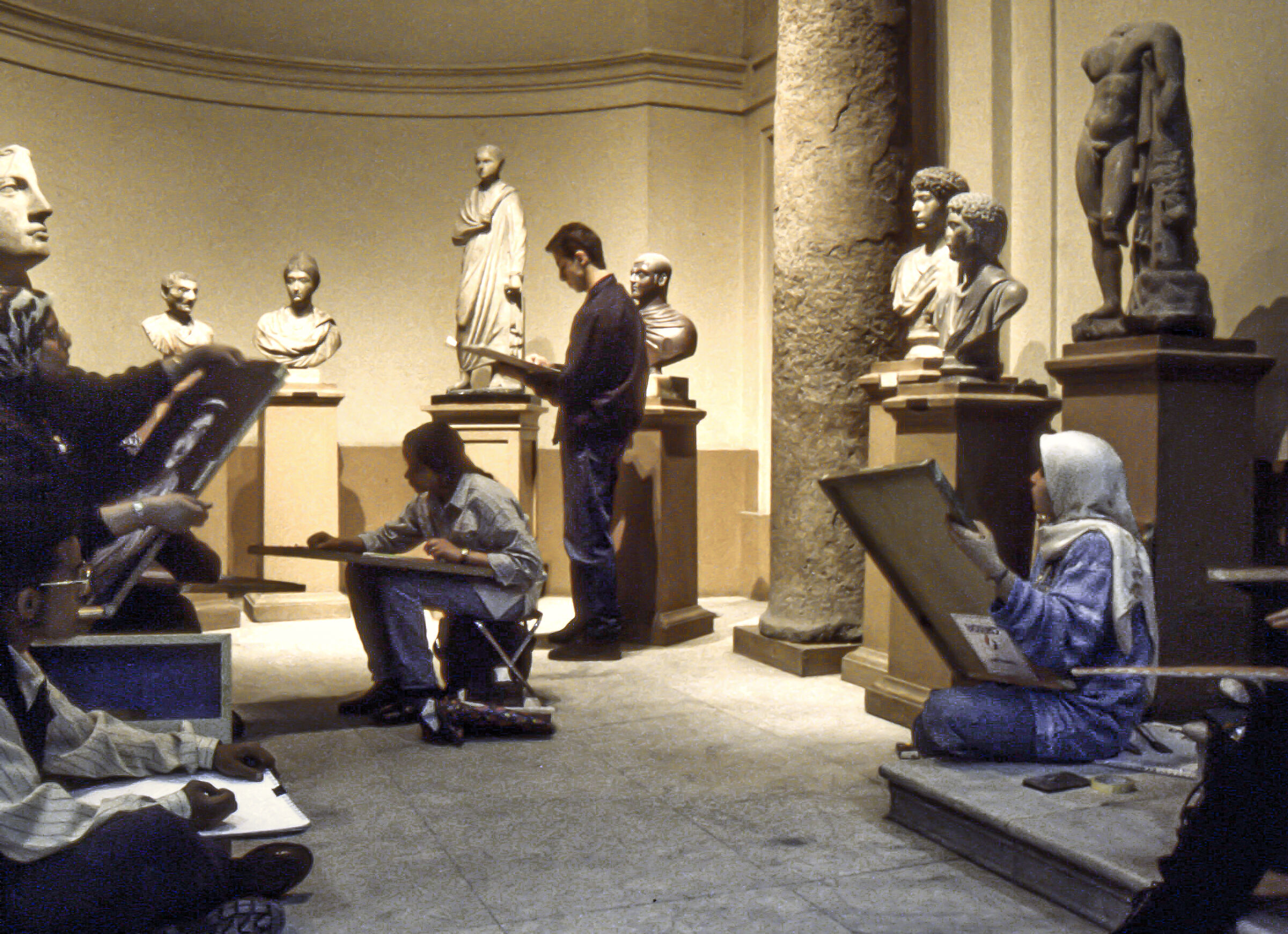 Lezione al Museo Egizio del Cairo 1996