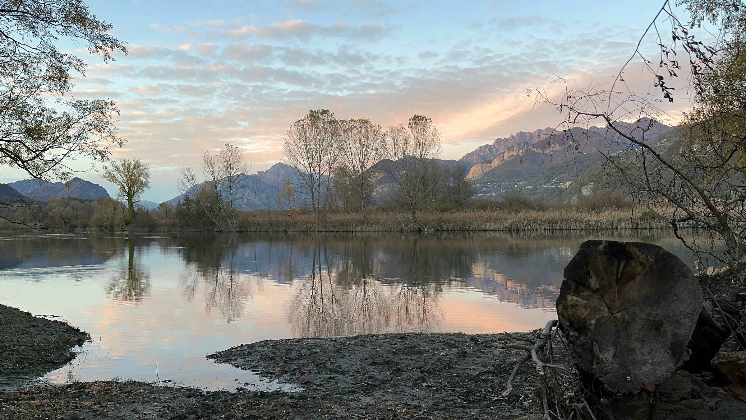 Riflessi autunnali sull'Adda