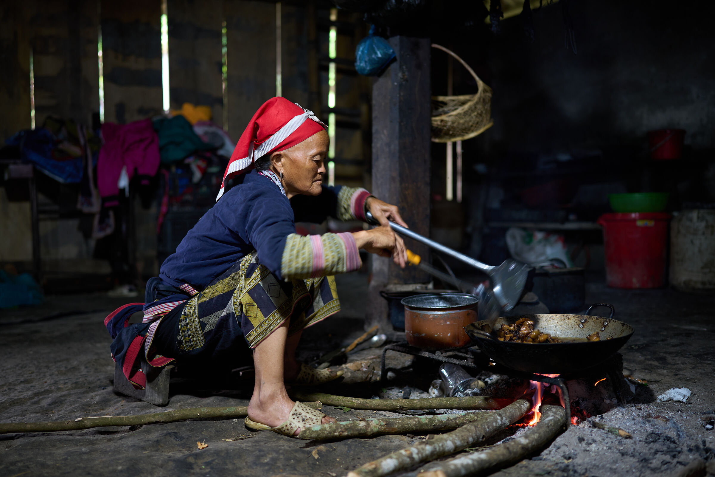 Village in the area of Lào Chai (Vietnam)