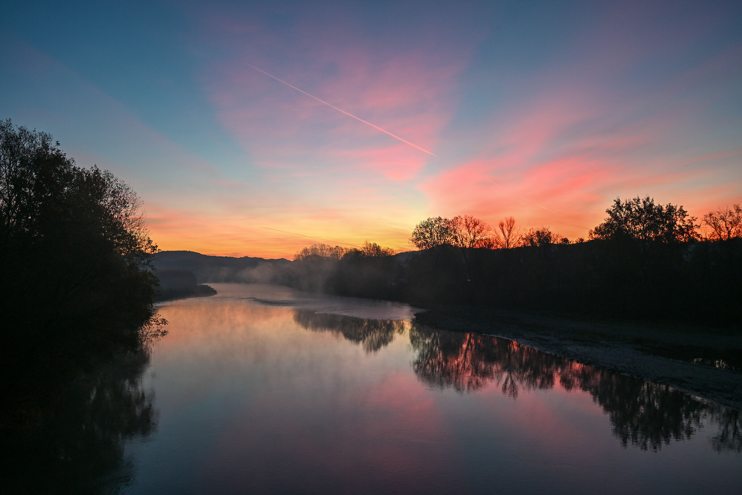 Il Po al mattino