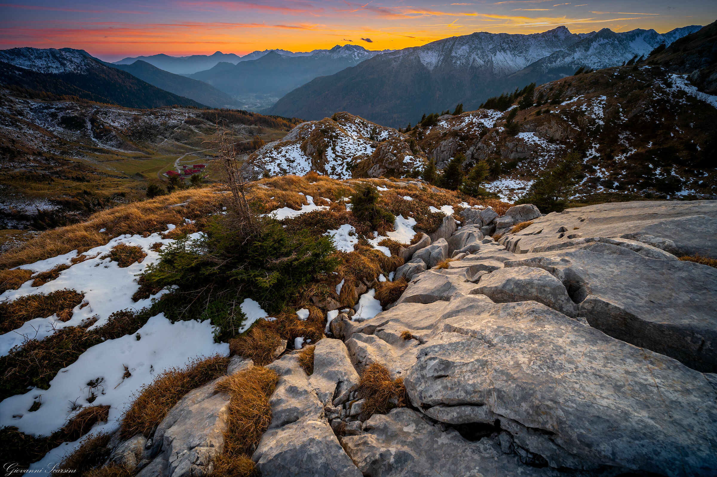 Pramosio al tramonto