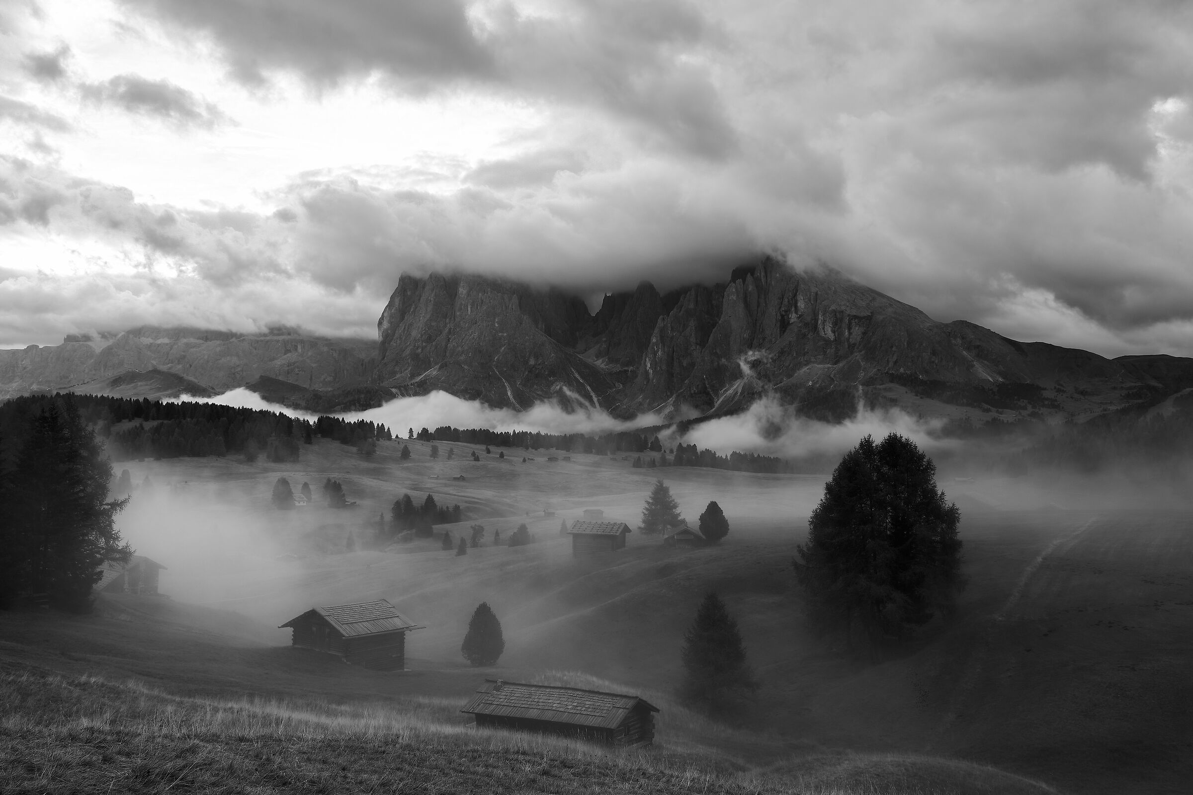 La nebbia sull'altopiano