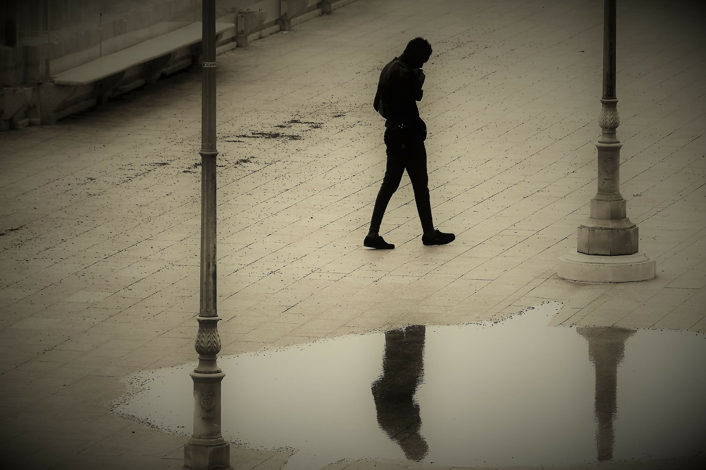 Friendly waters between the two ports....