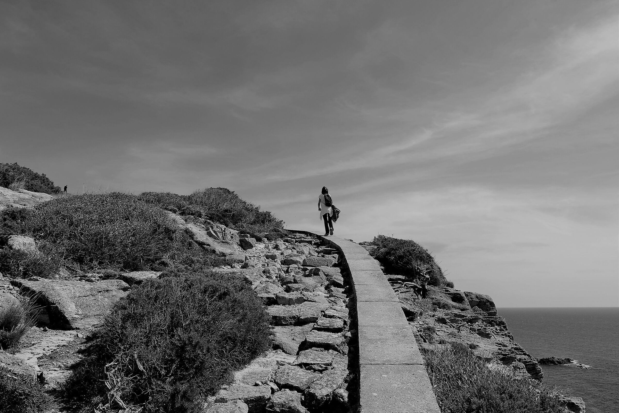 "To the point of touching blue"