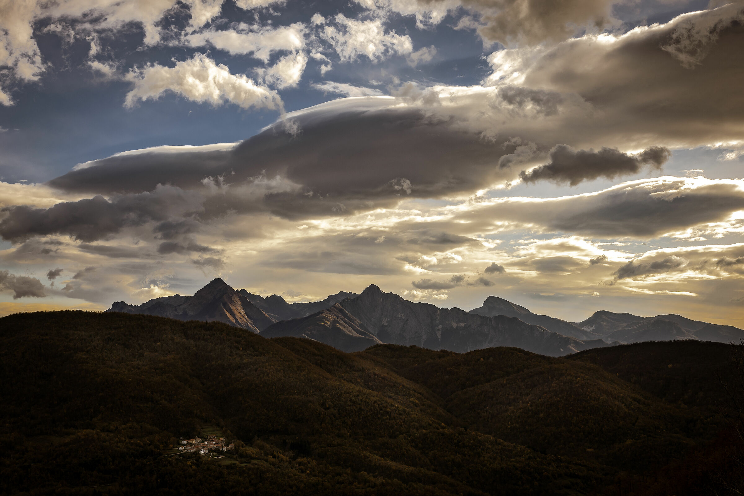 Panorama sulle Apuane