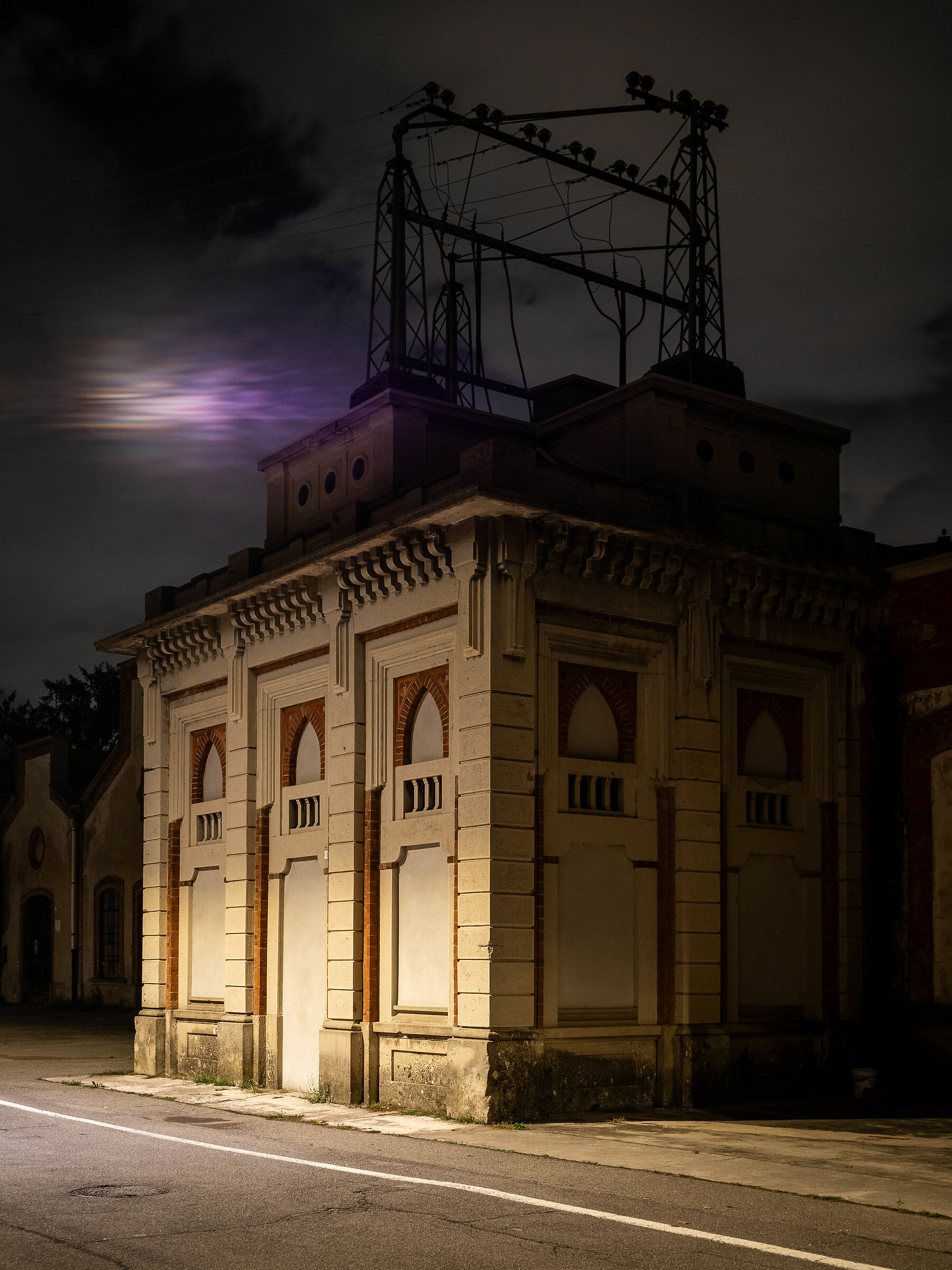 Crespi d'Adda in notturna