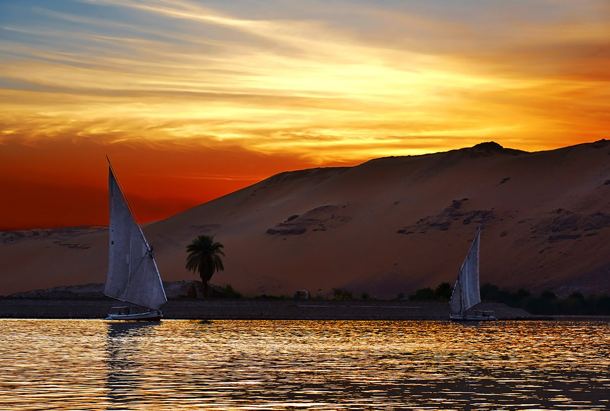 Sunset on the Nile