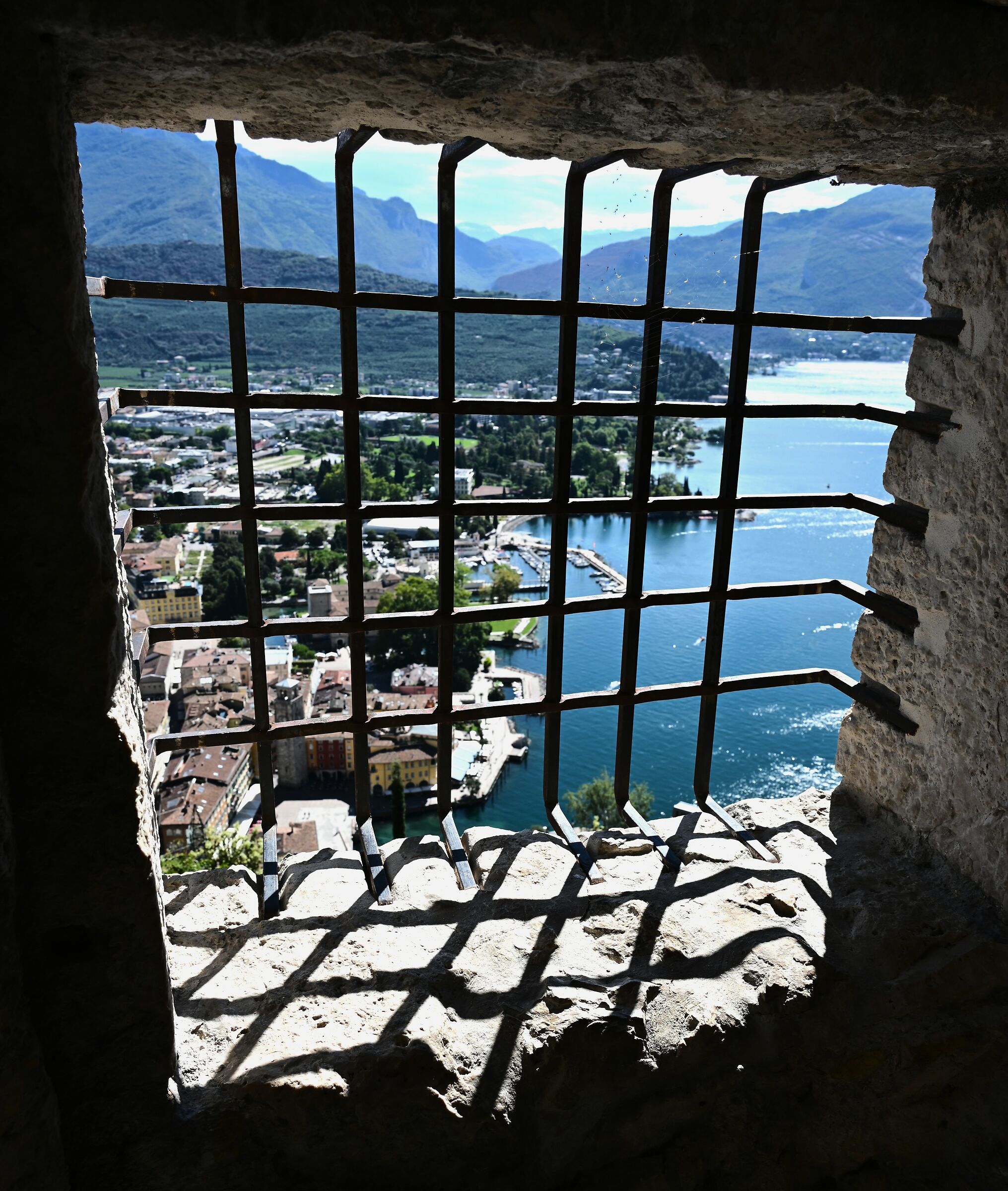 Riva del Garda put in a cage.