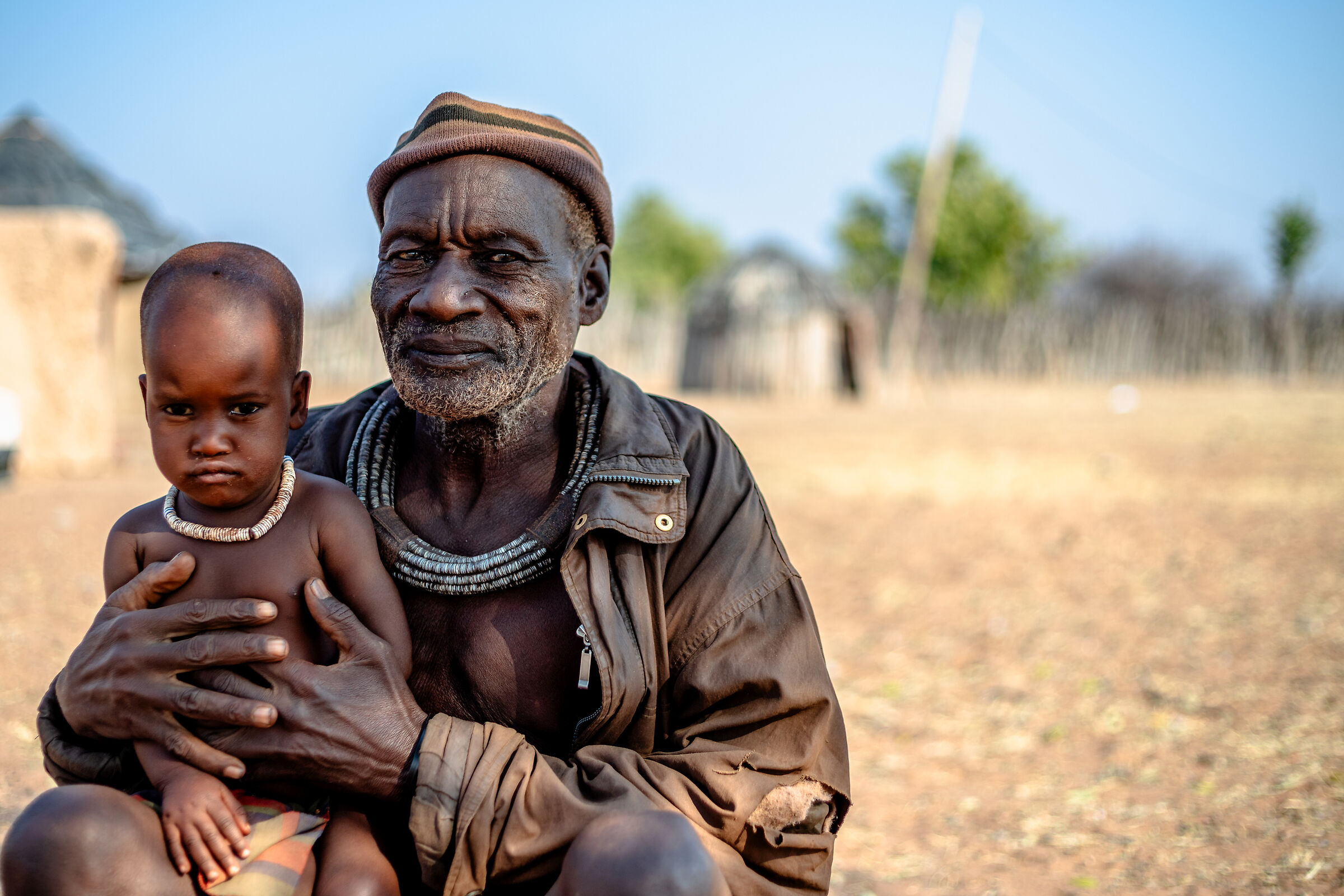 Grandfather and grandson