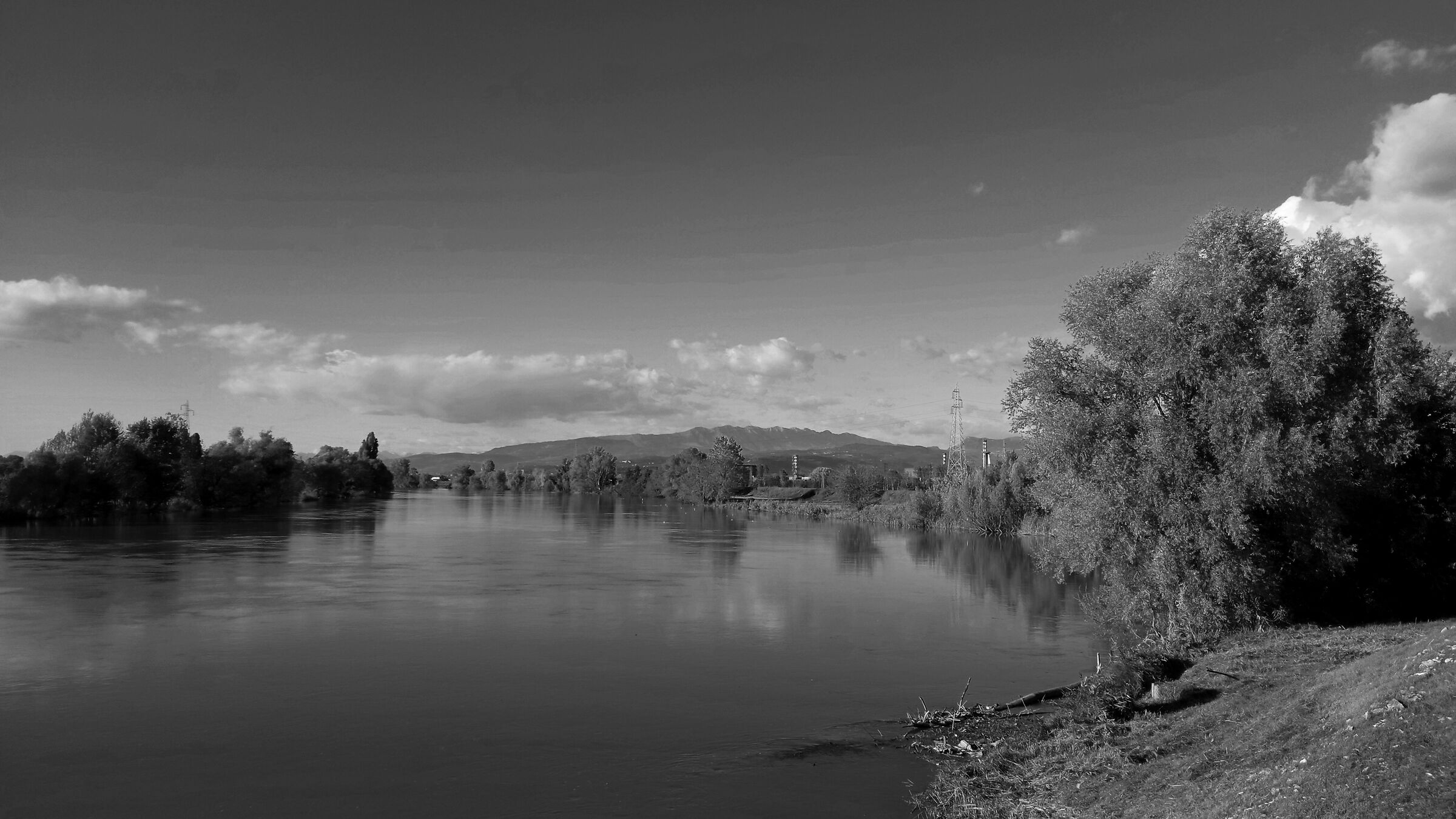 bacino dell'Adige nei pressi della diga di San Giovanni