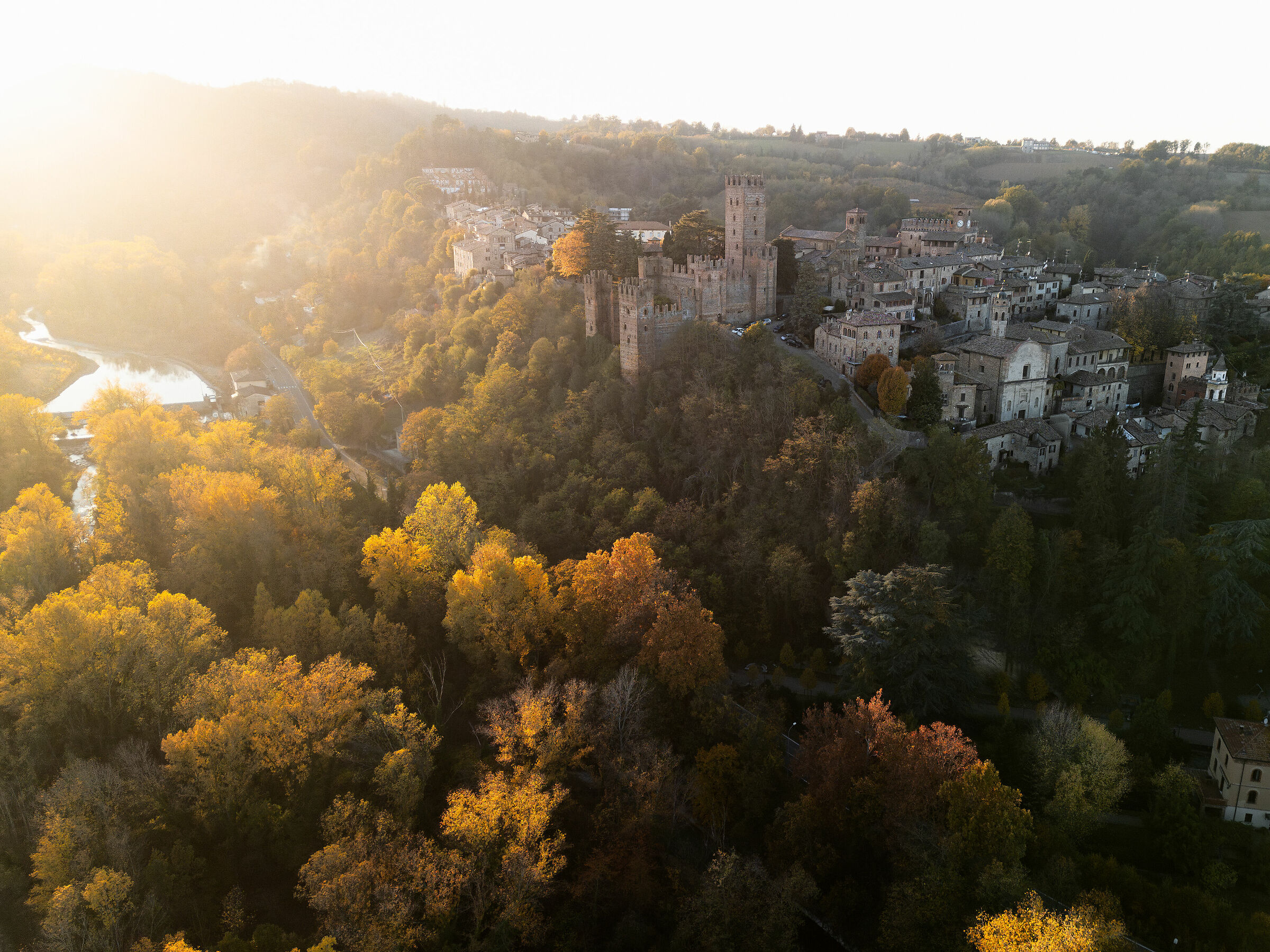 Castell'Arquato al tramonto