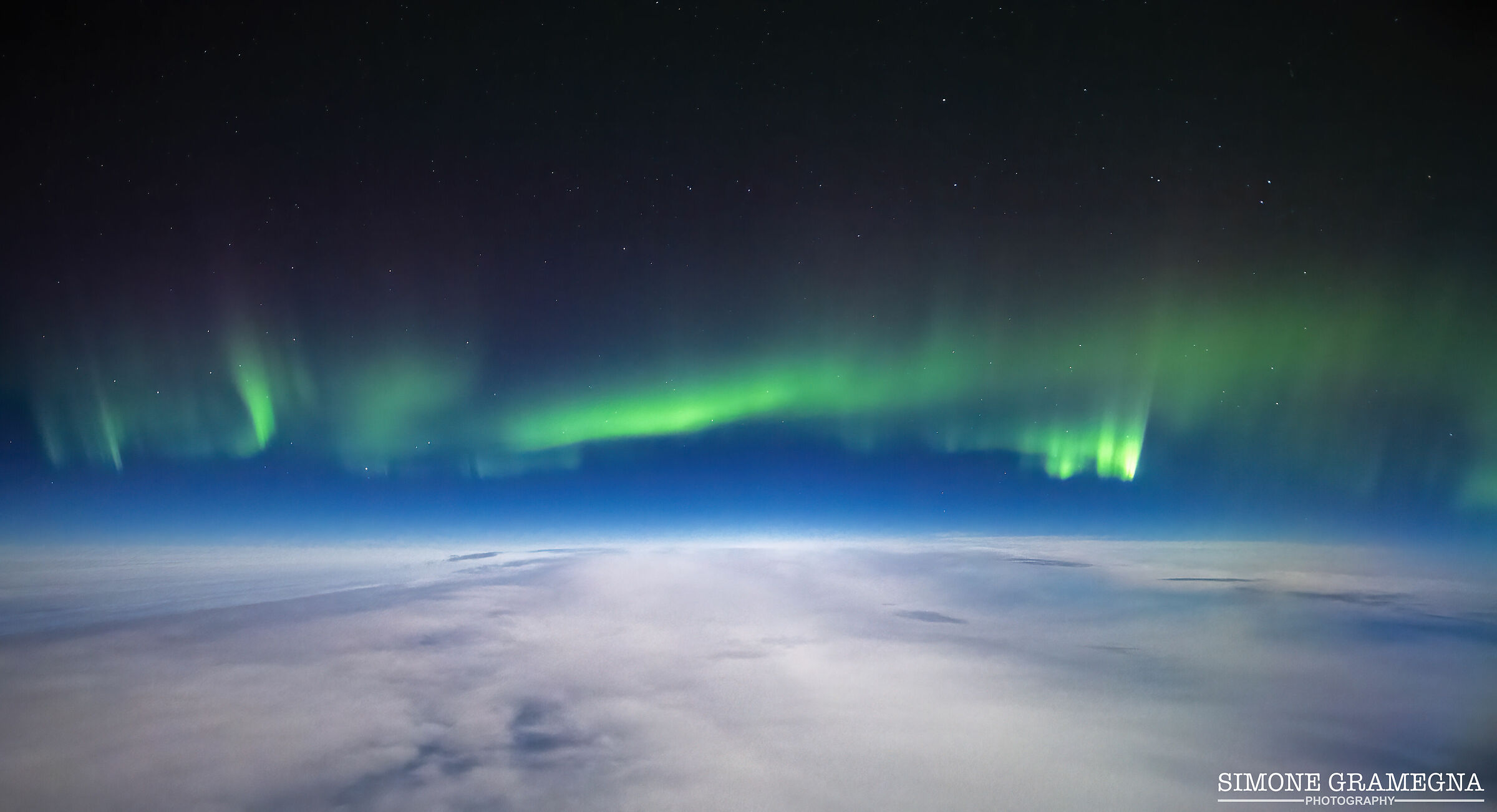 In Volo sull'Oceano Atlantico