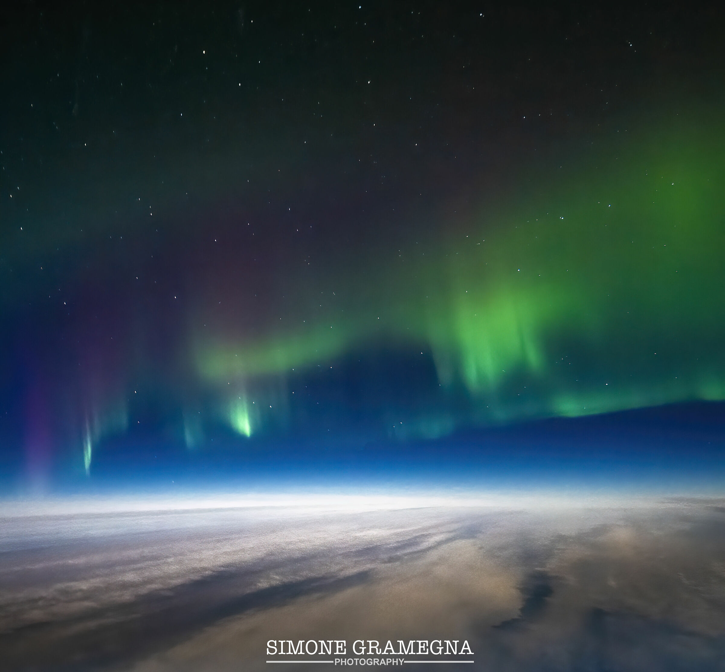 In Volo sull'Oceano Atlantico