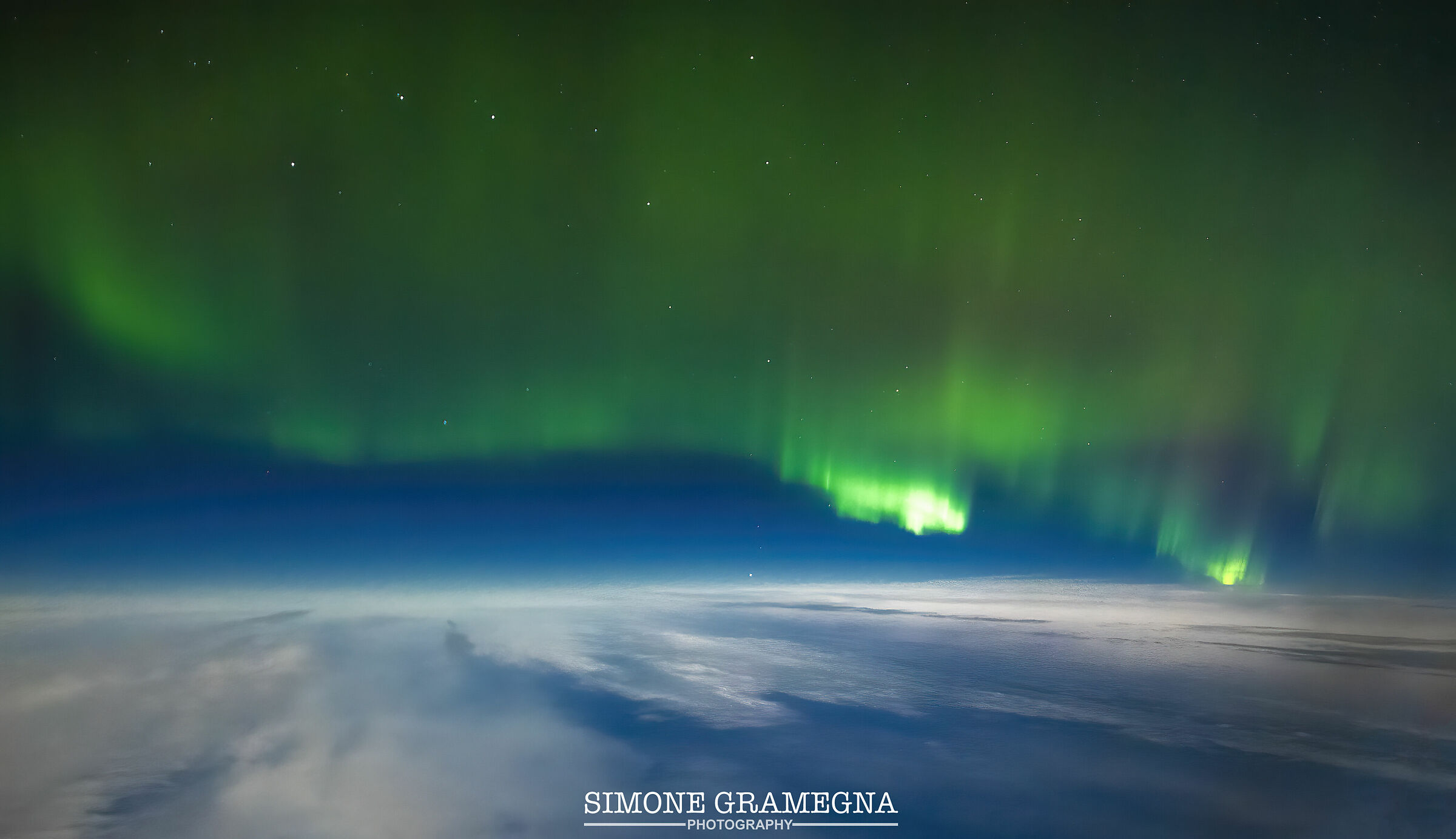 In Volo sull'Oceano Atlantico