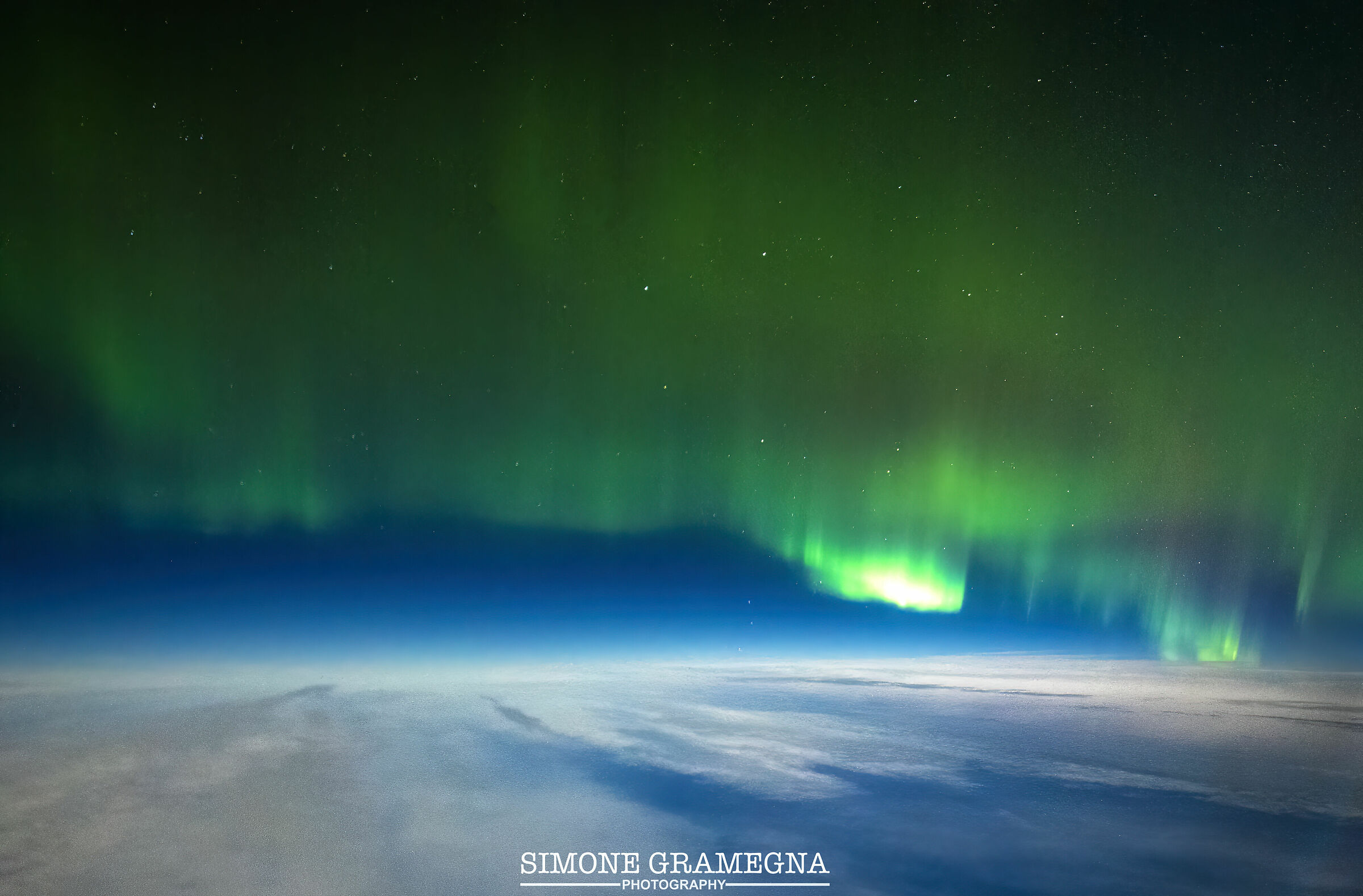 In Volo sull'Oceano Atlantico