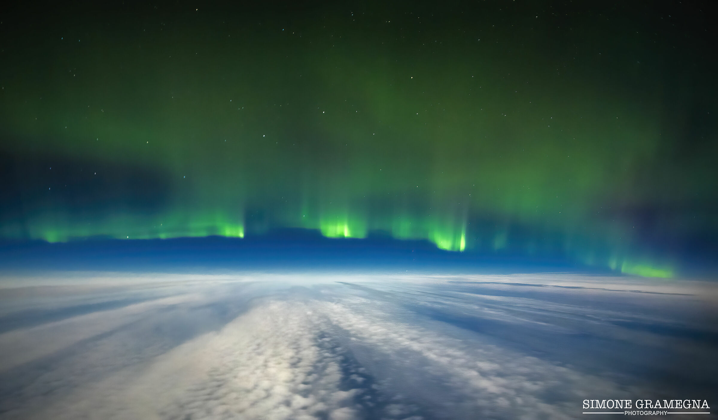 In Volo sull'Oceano Atlantico