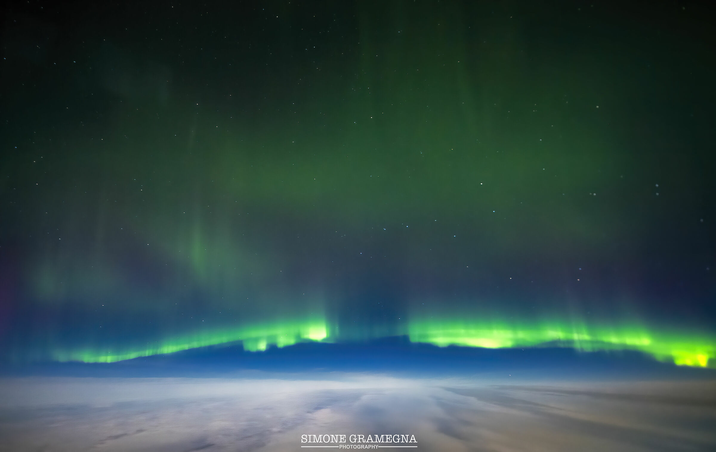 In Volo sull'Oceano Atlantico