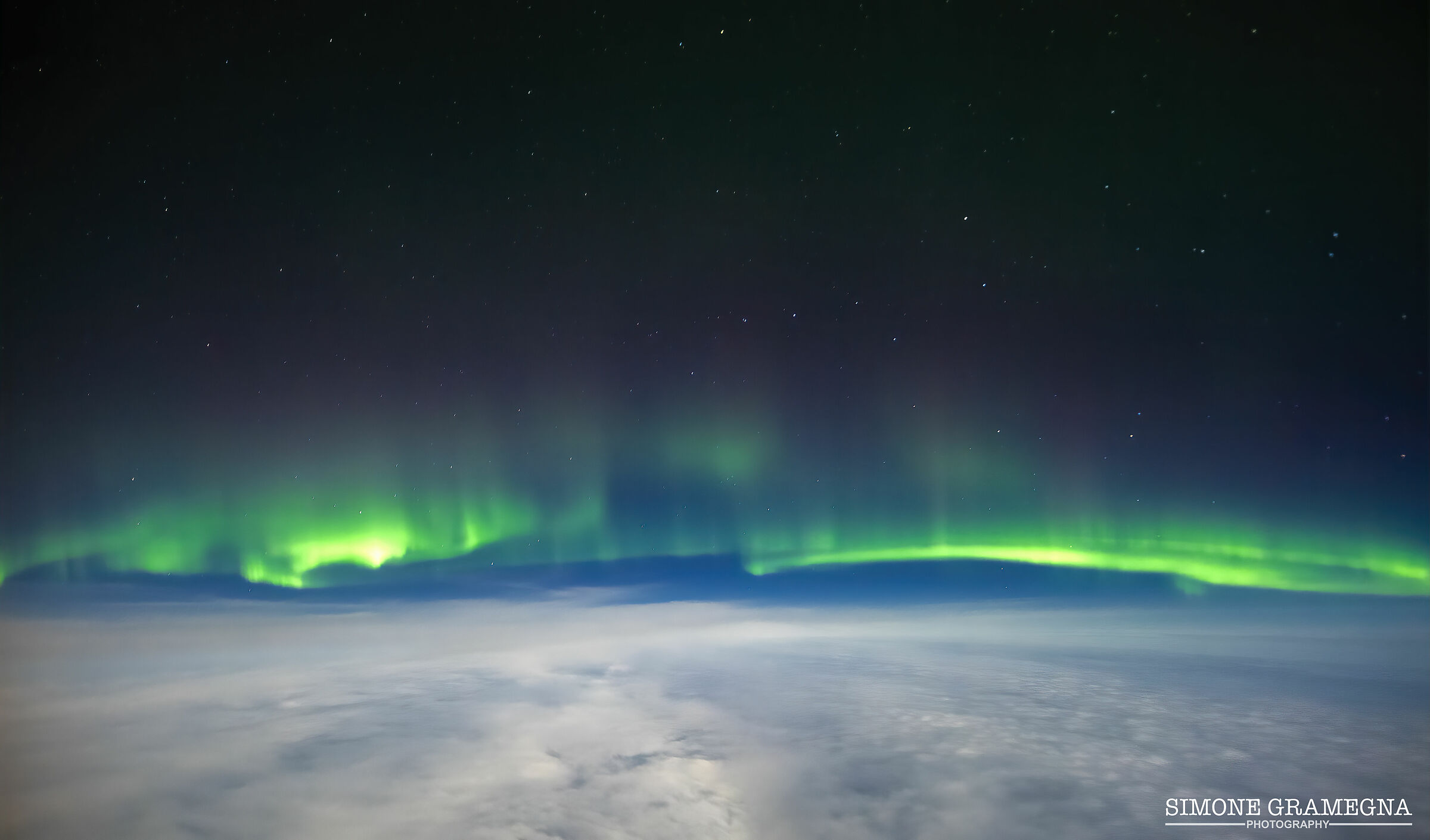 In Volo sull'Oceano Atlantico