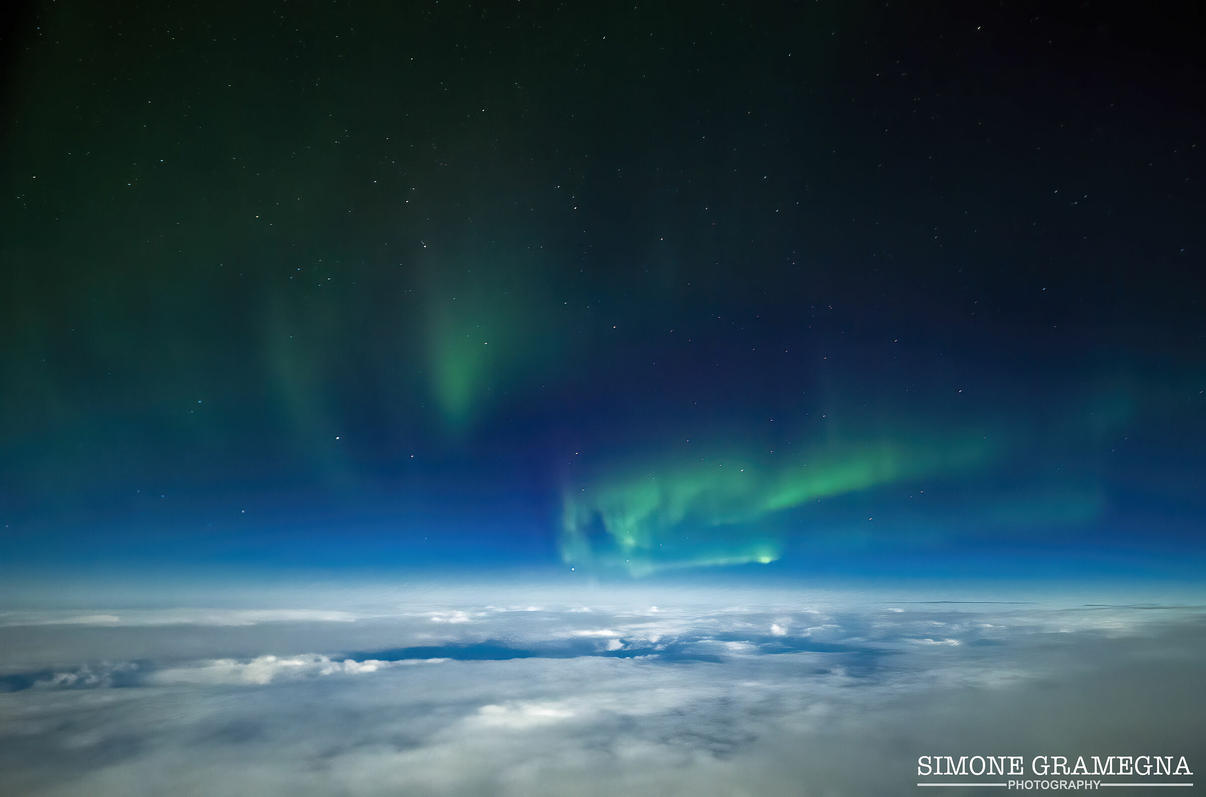 In Volo sull'Oceano Atlantico