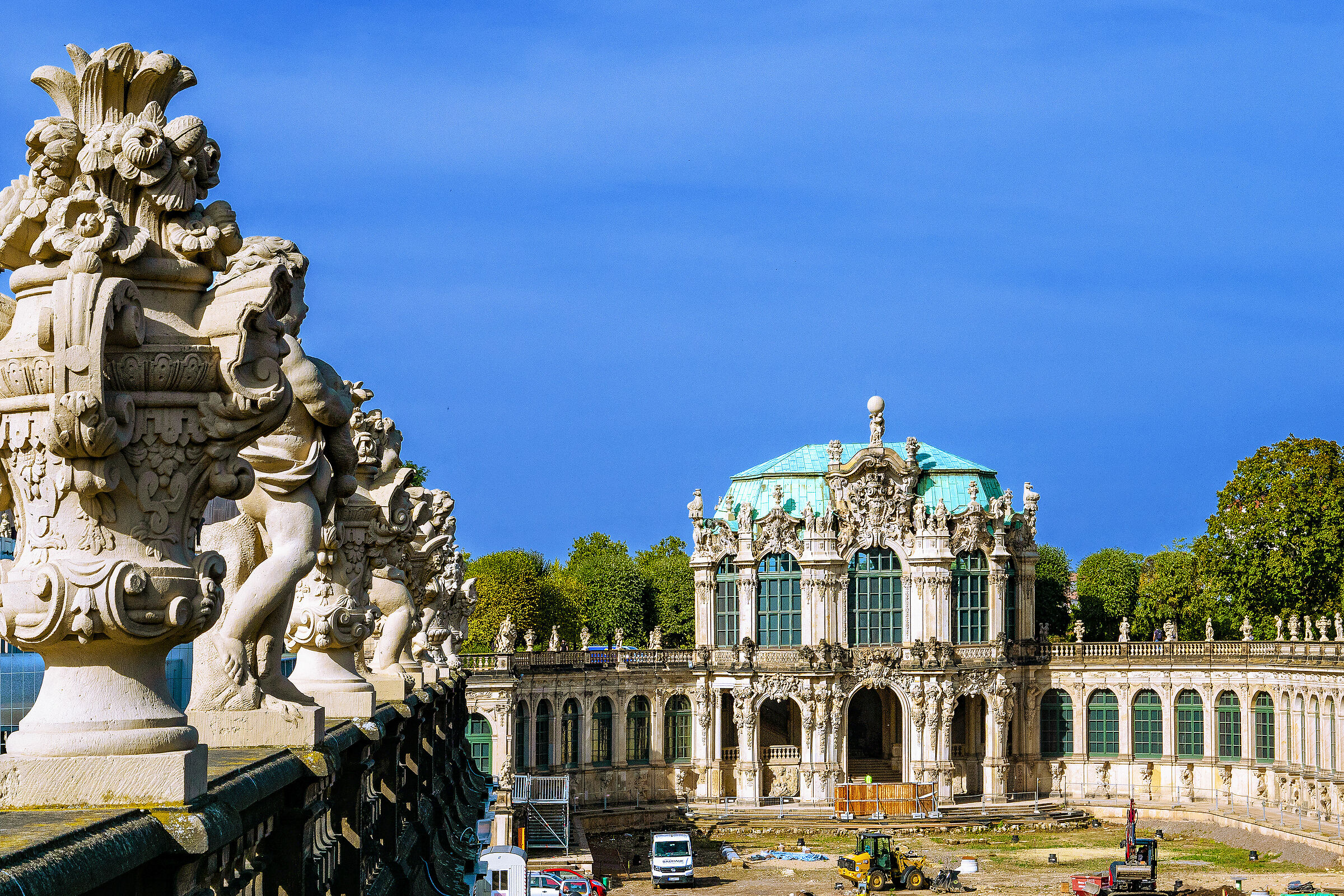 Zwinger in restauro (ott.2023) - Dresda