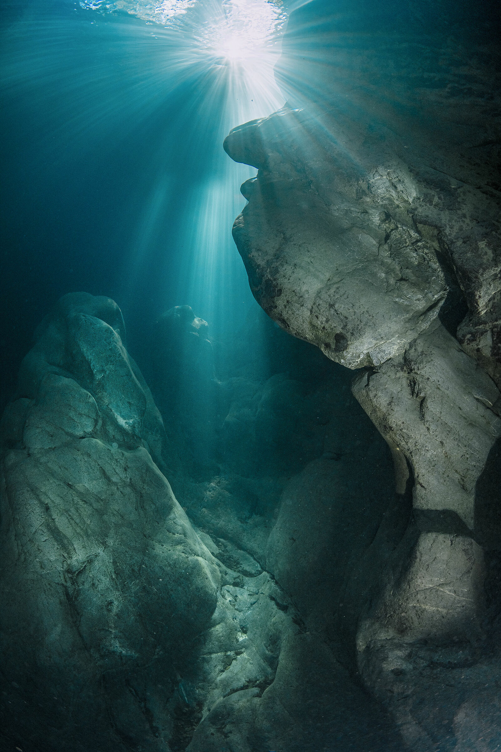 Il fiume visto da sotto
