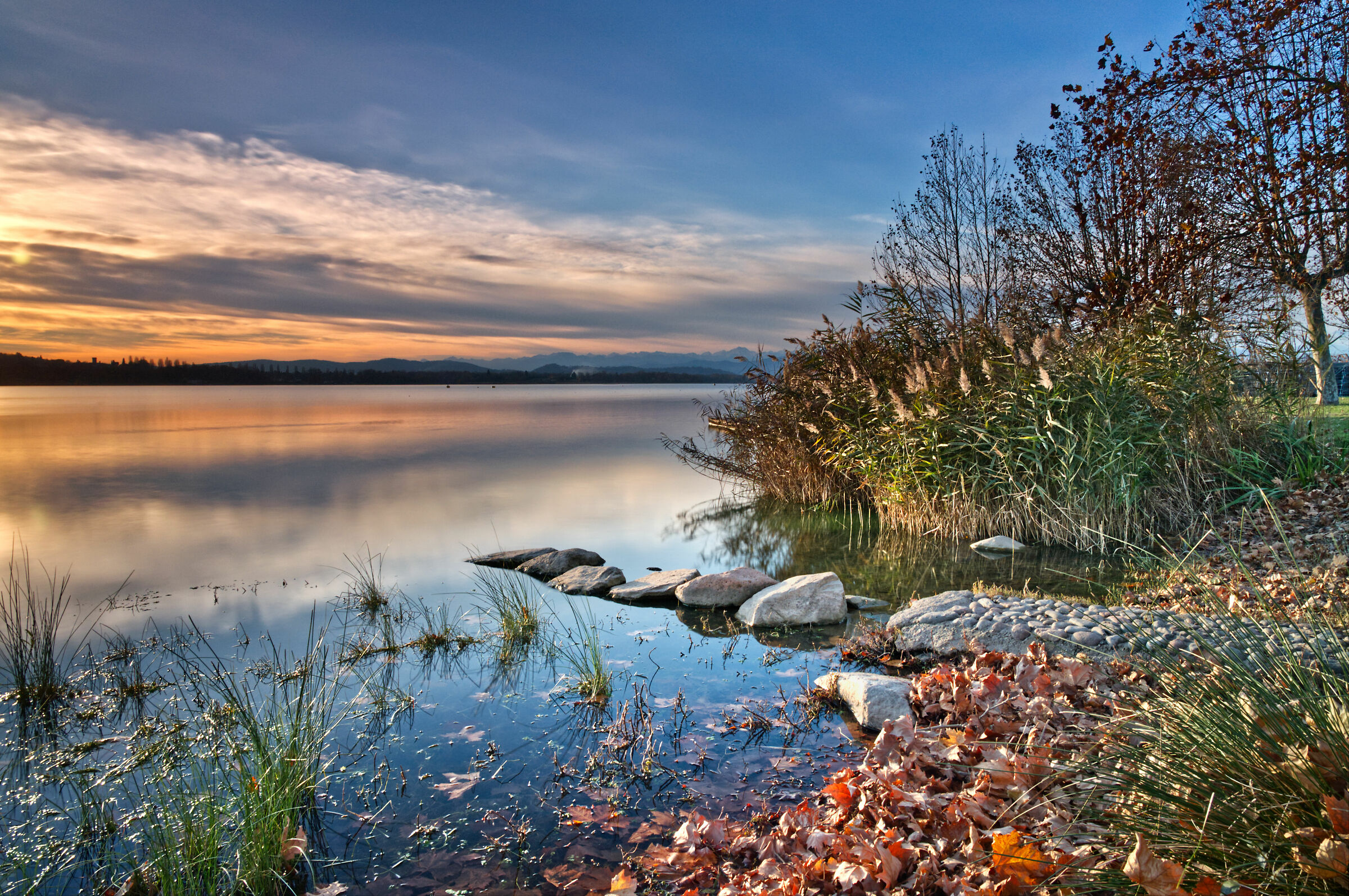 schiranna va tramonto