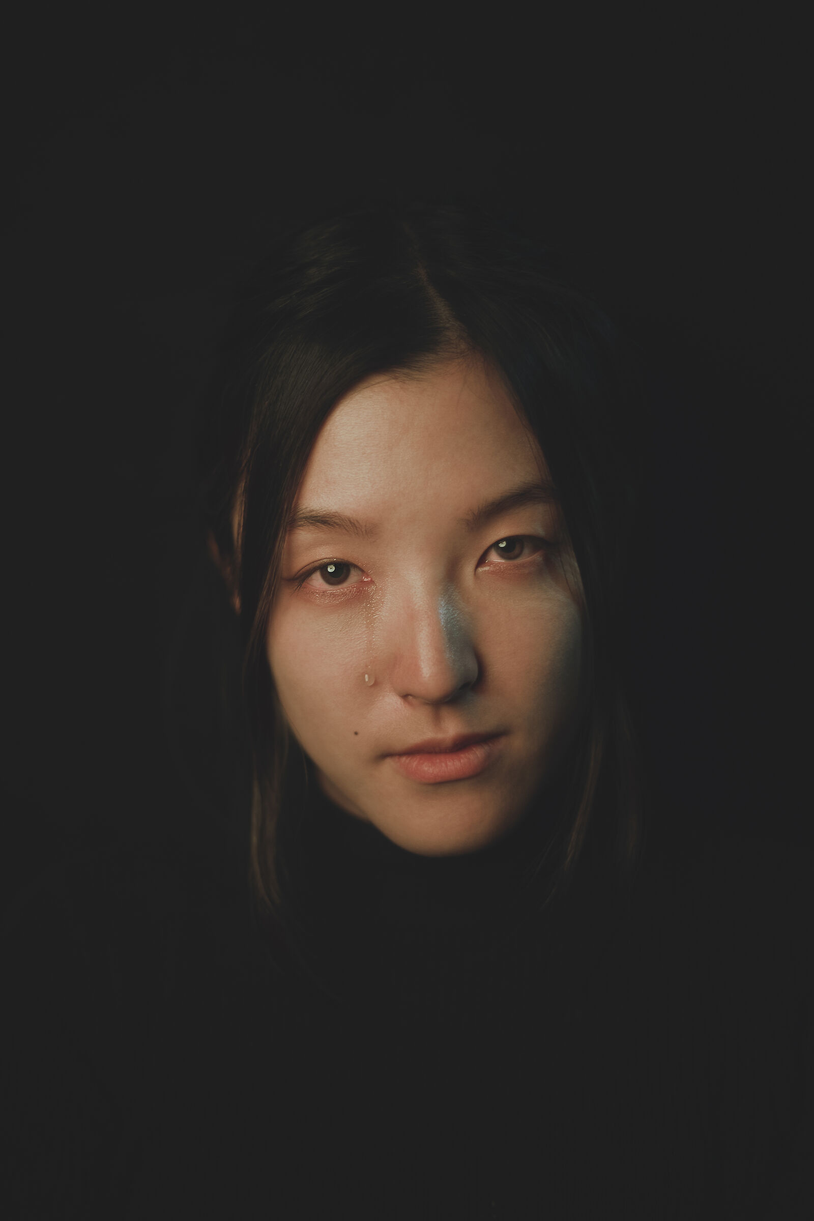 Tristezza ragazza coreana