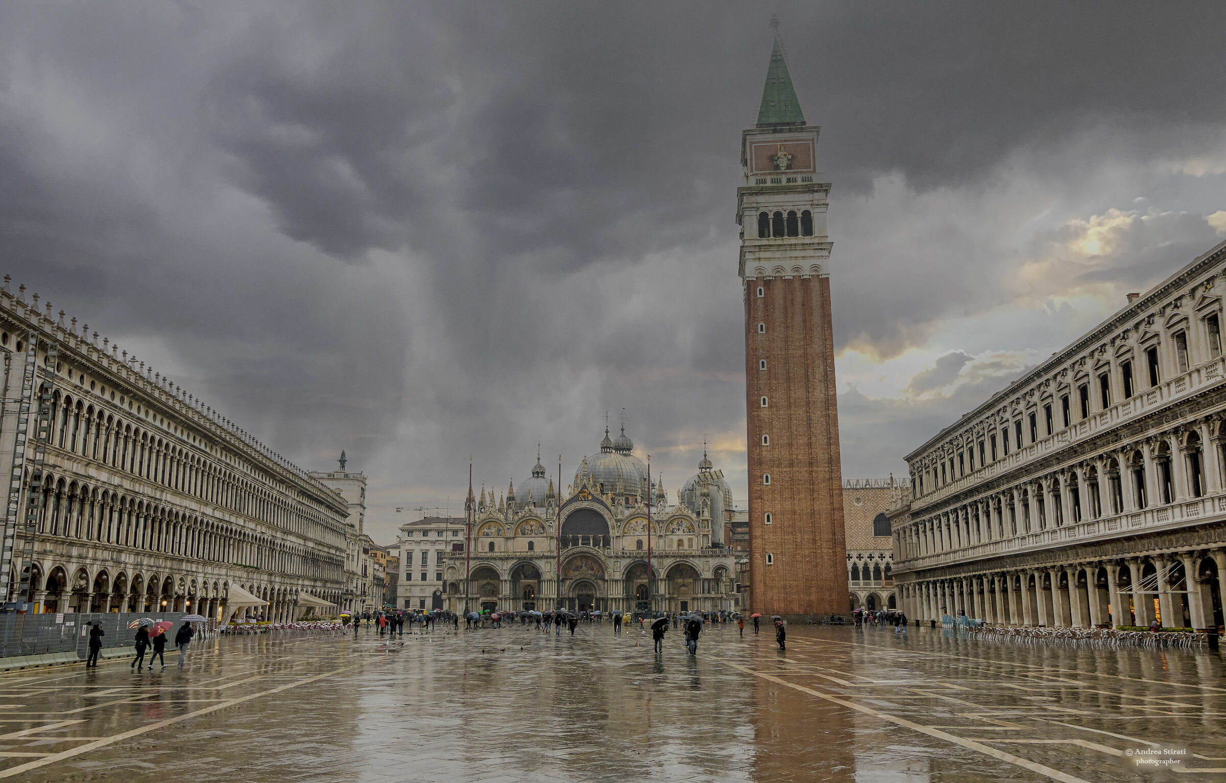 Rain on St. Mark's Square