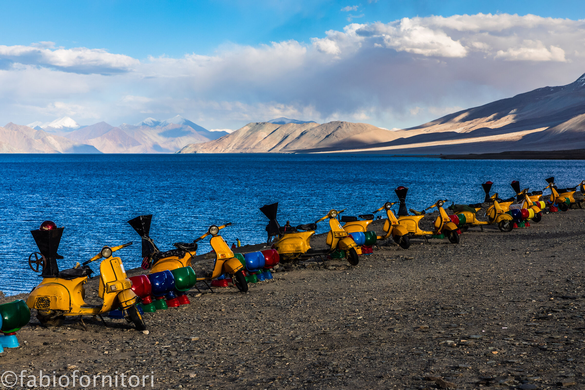 Pangong Tso , Vespa , Ladakh, India 2023